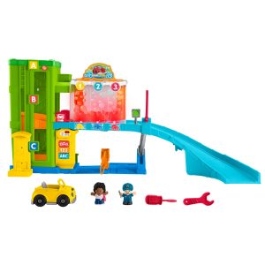 Little People Juguete para Bebés Garaje de Vehículos