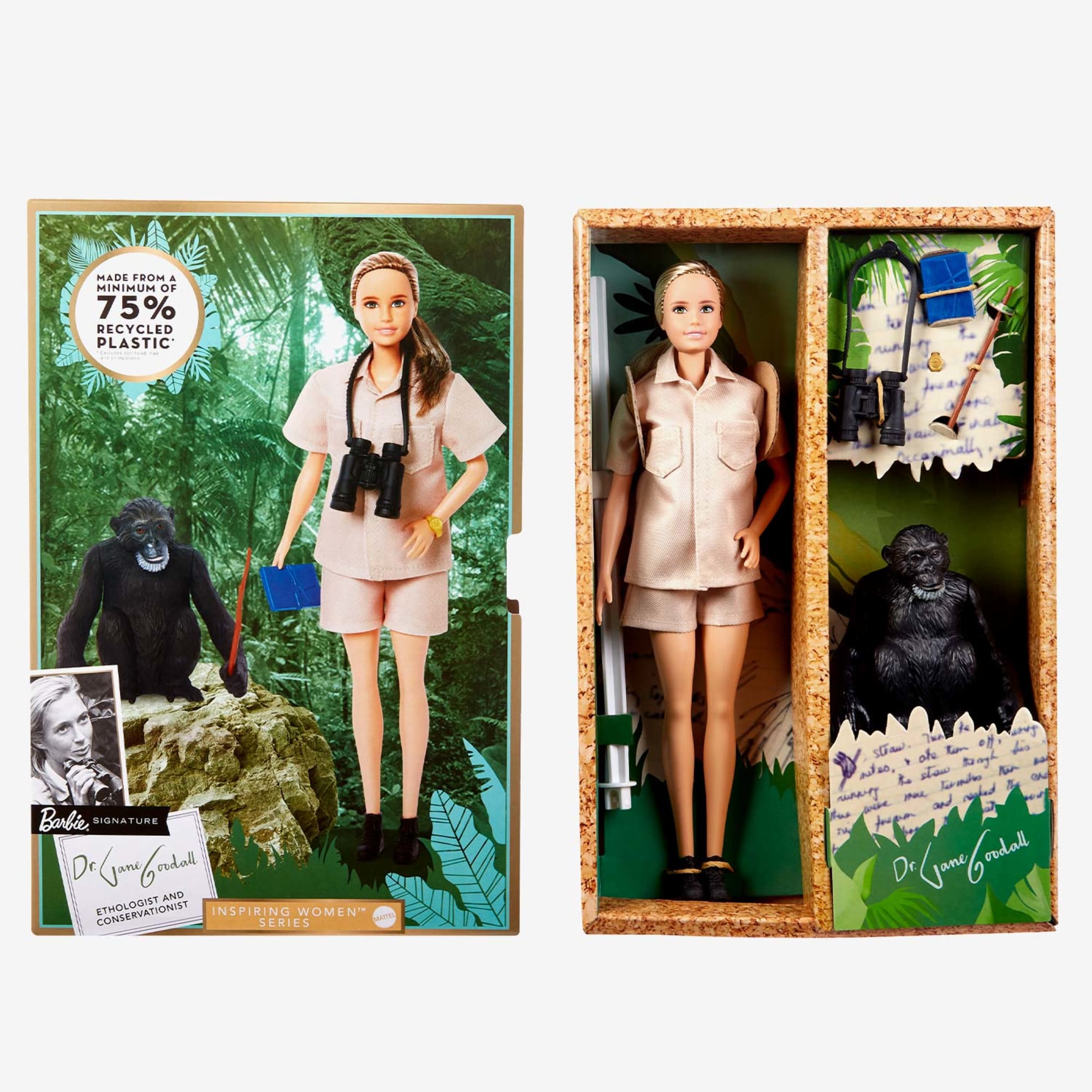 Dr. Jane Goodall Barbie Inspiring Women Doll - Image 12