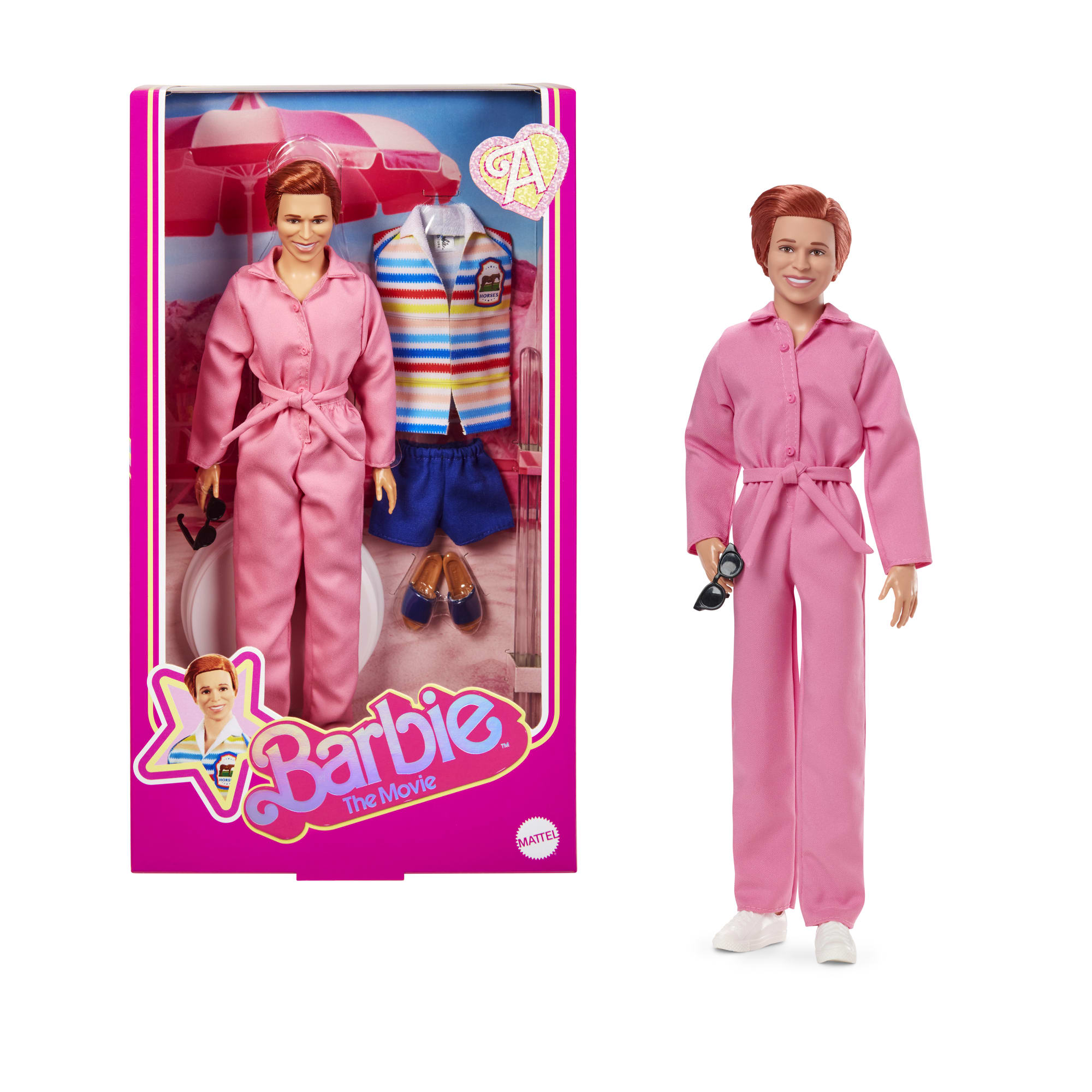 Barbie The Movie Allan Collectible Doll. Michael Cera As Allan With 2 Removable Movie Fashions