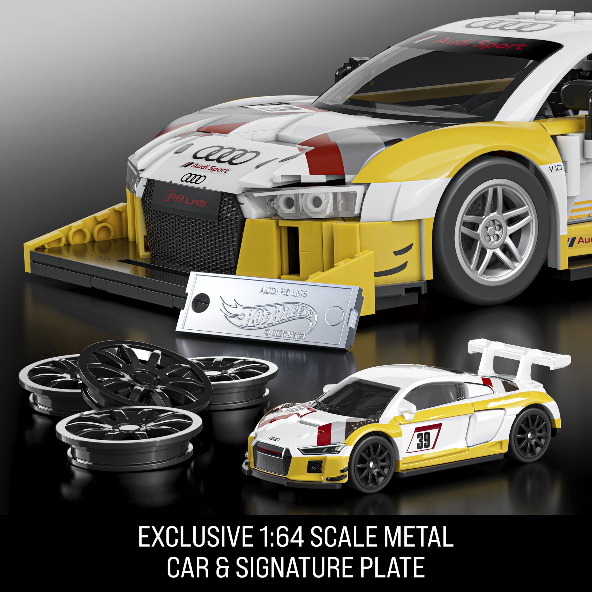Mattel Brick Shop Hot Wheels '15 Audi R8 Lms Building Toy Kit (820 Pieces). For Collectors - Image 5