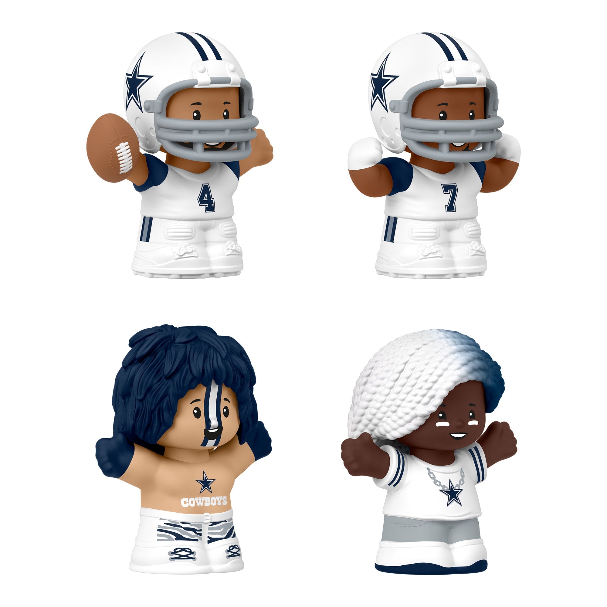 Little People Collector Dallas Cowboys Alternate Jersey Figure Set - Image 3