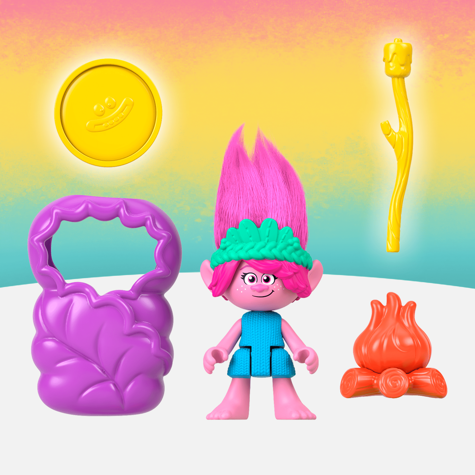 Imaginext Dreamworks Trolls Coffret Camping Fleurs Souriantes - Image 4