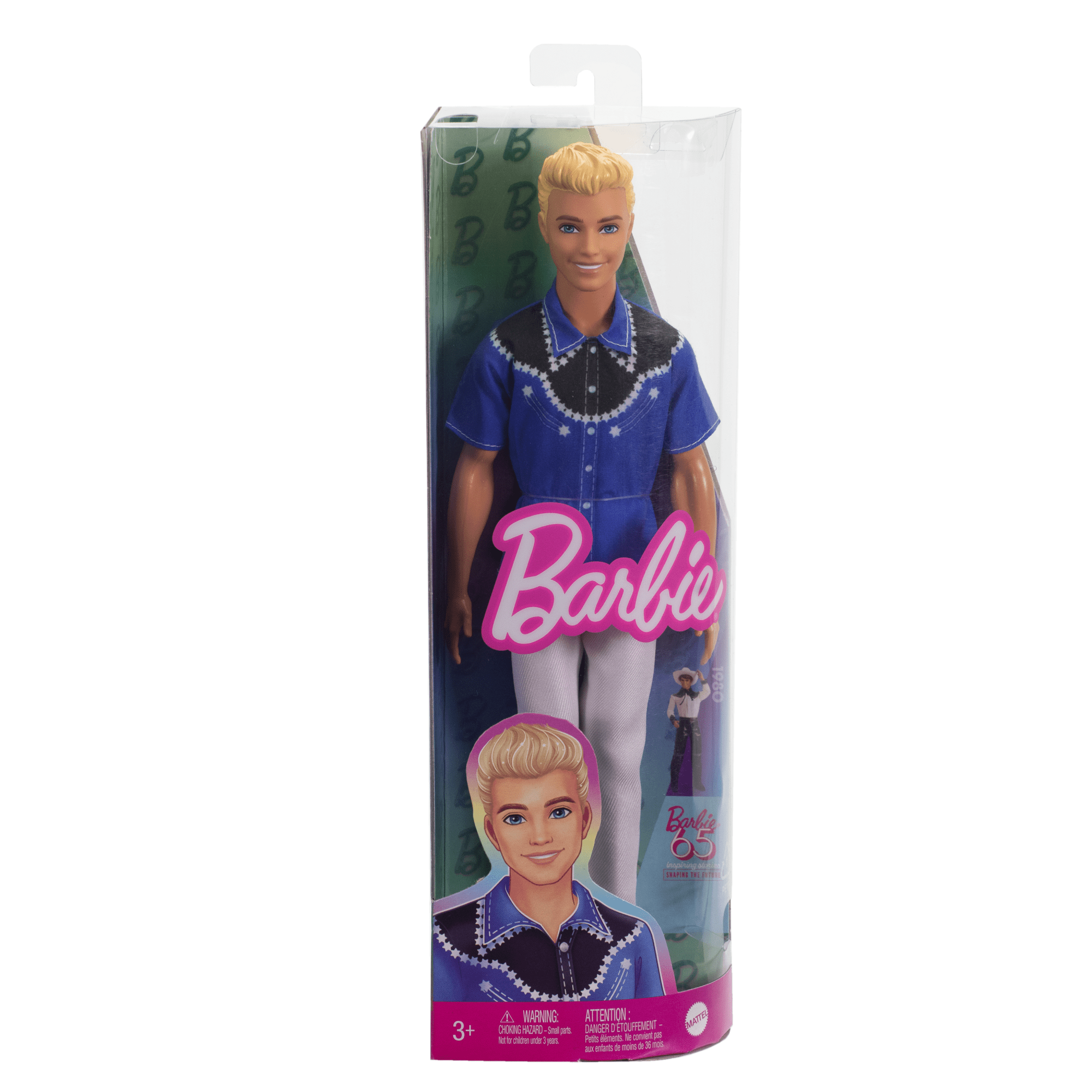 Barbie Fashionista Muñeco Ken Camisa Azul con Negro - Image 6