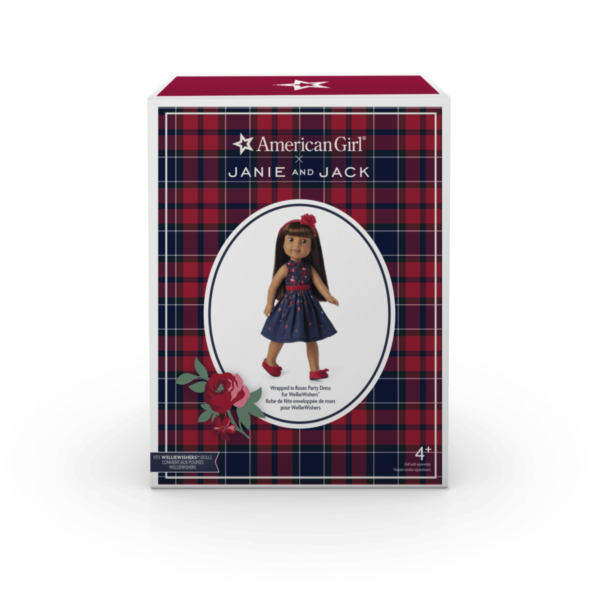 American Girl® x Janie and Jack Wrapped in Roses Party Dress for WellieWishers™ Dolls - Image 14
