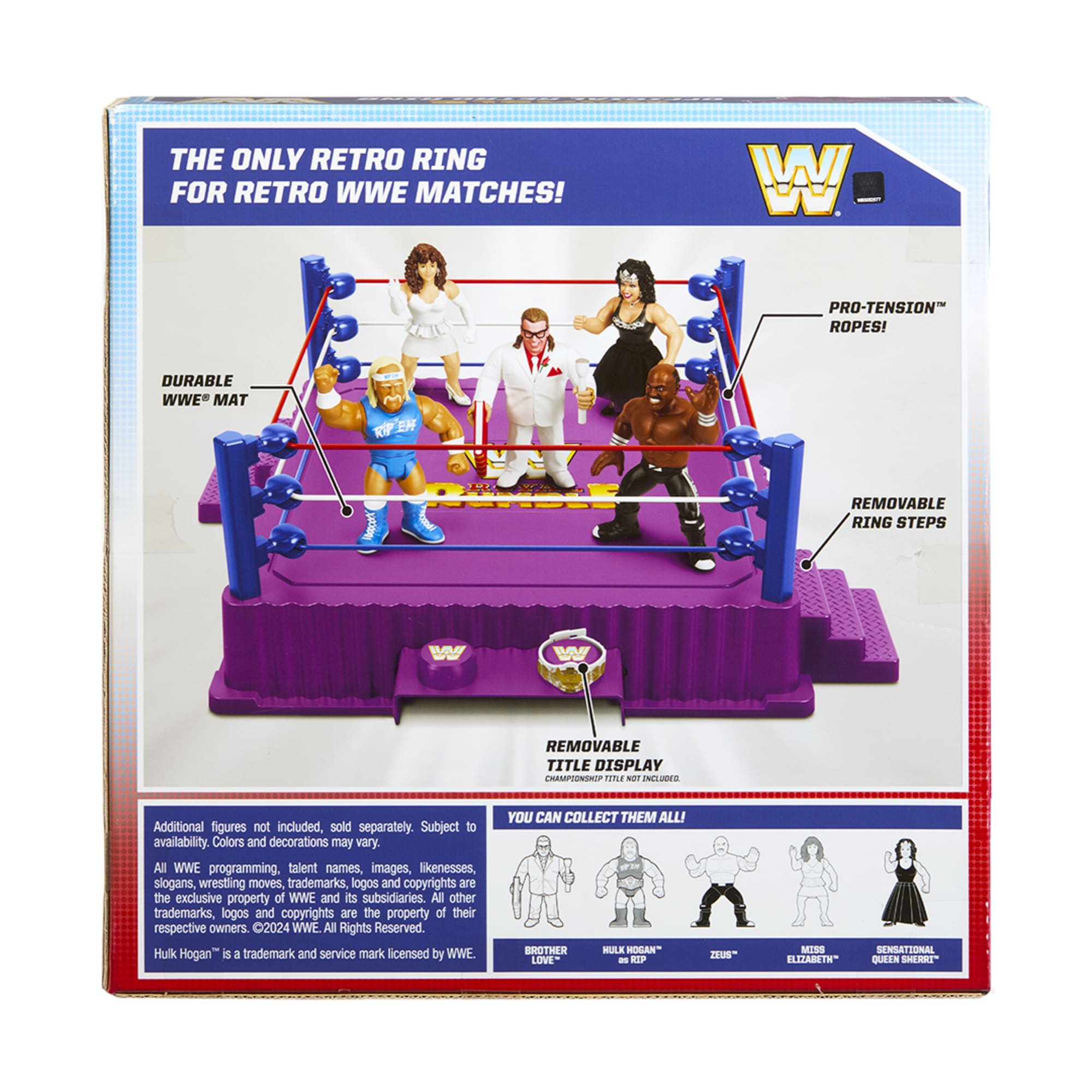 WWE Official Retro Collection Royal Rumble Ring and Brother Love Figure - Image 5