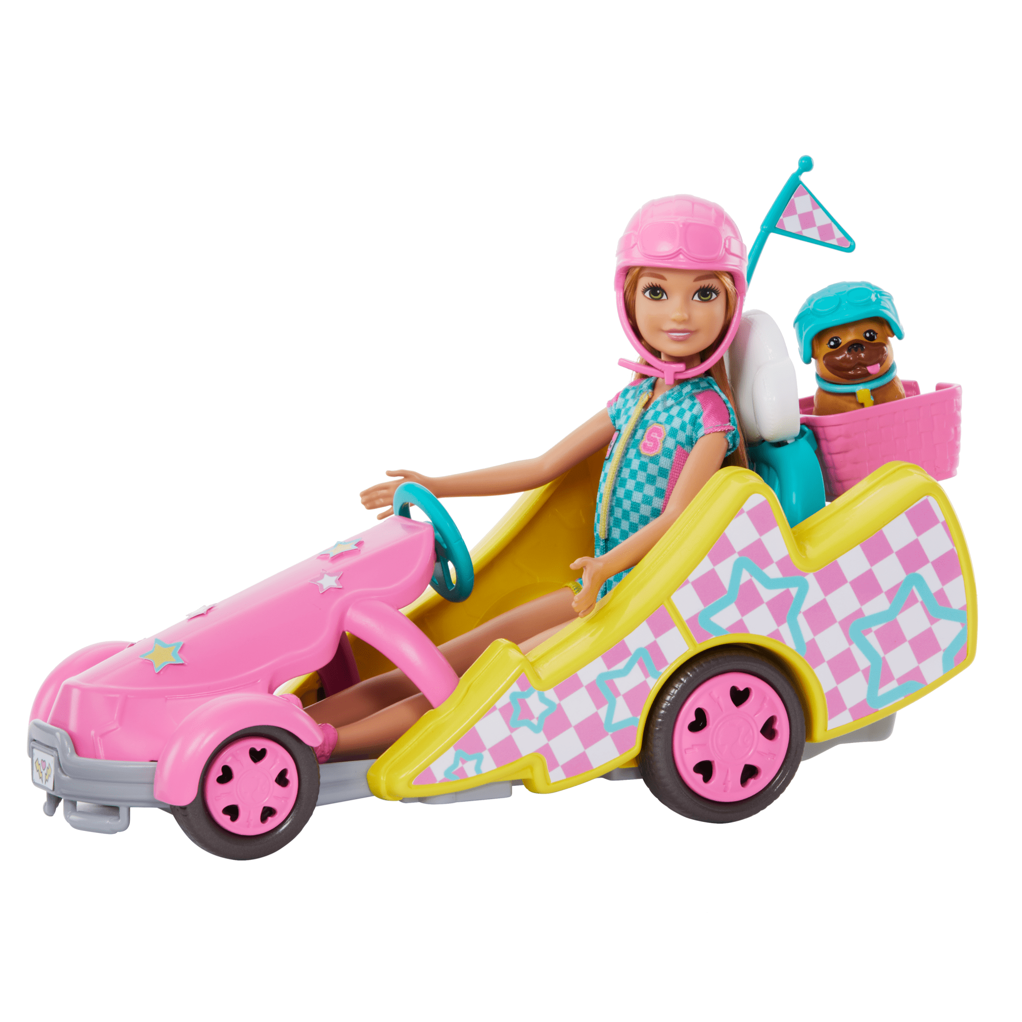 Barbie-Poupée Stacie Karting. Avec Kart. Chien et Accessoires - Image 2