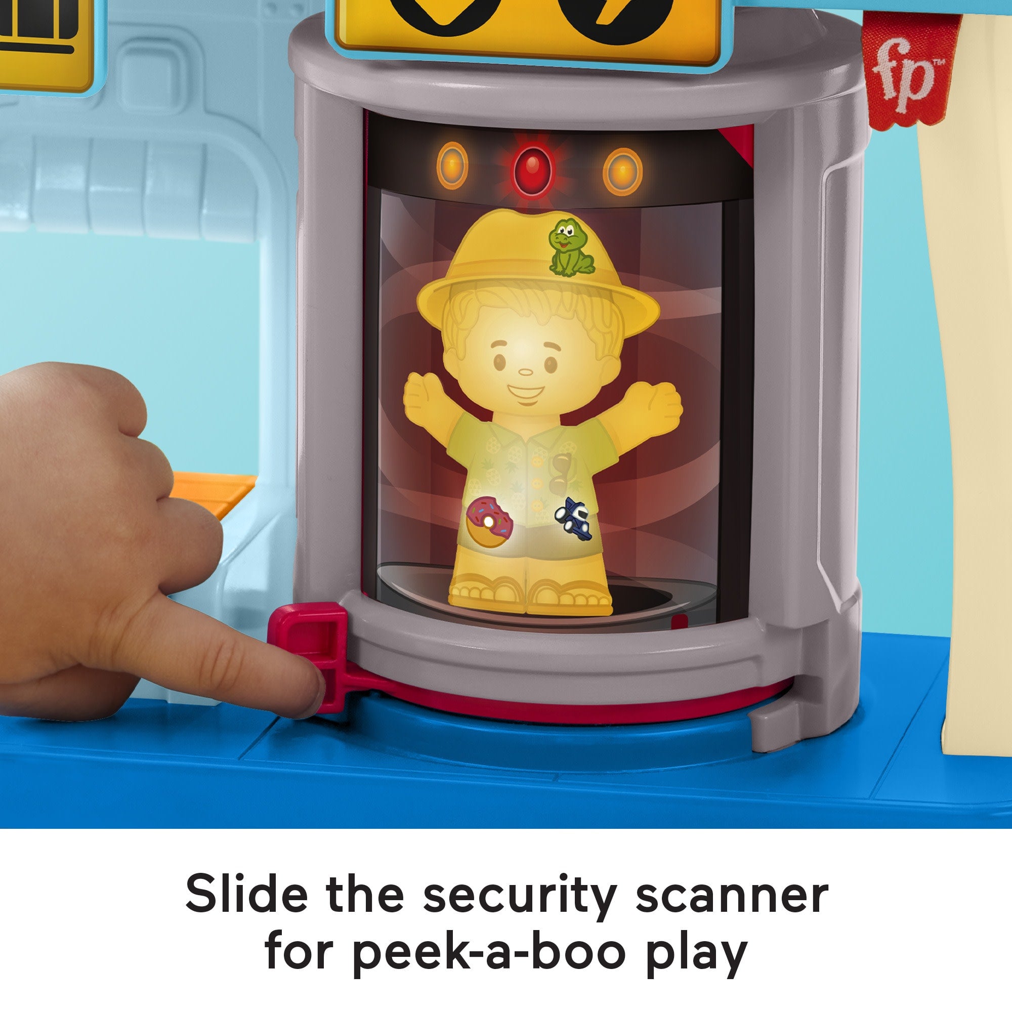 Fisher-Price Little People Everyday Adventures Airport Toddler Playset. Airplane & 3 Play Pieces - Image 4