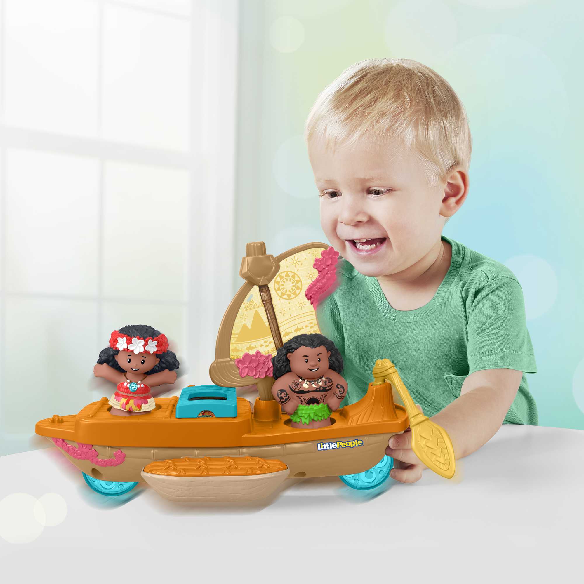 Little People Princesses Disney Le Canoë de Moana et Maui - Image 3