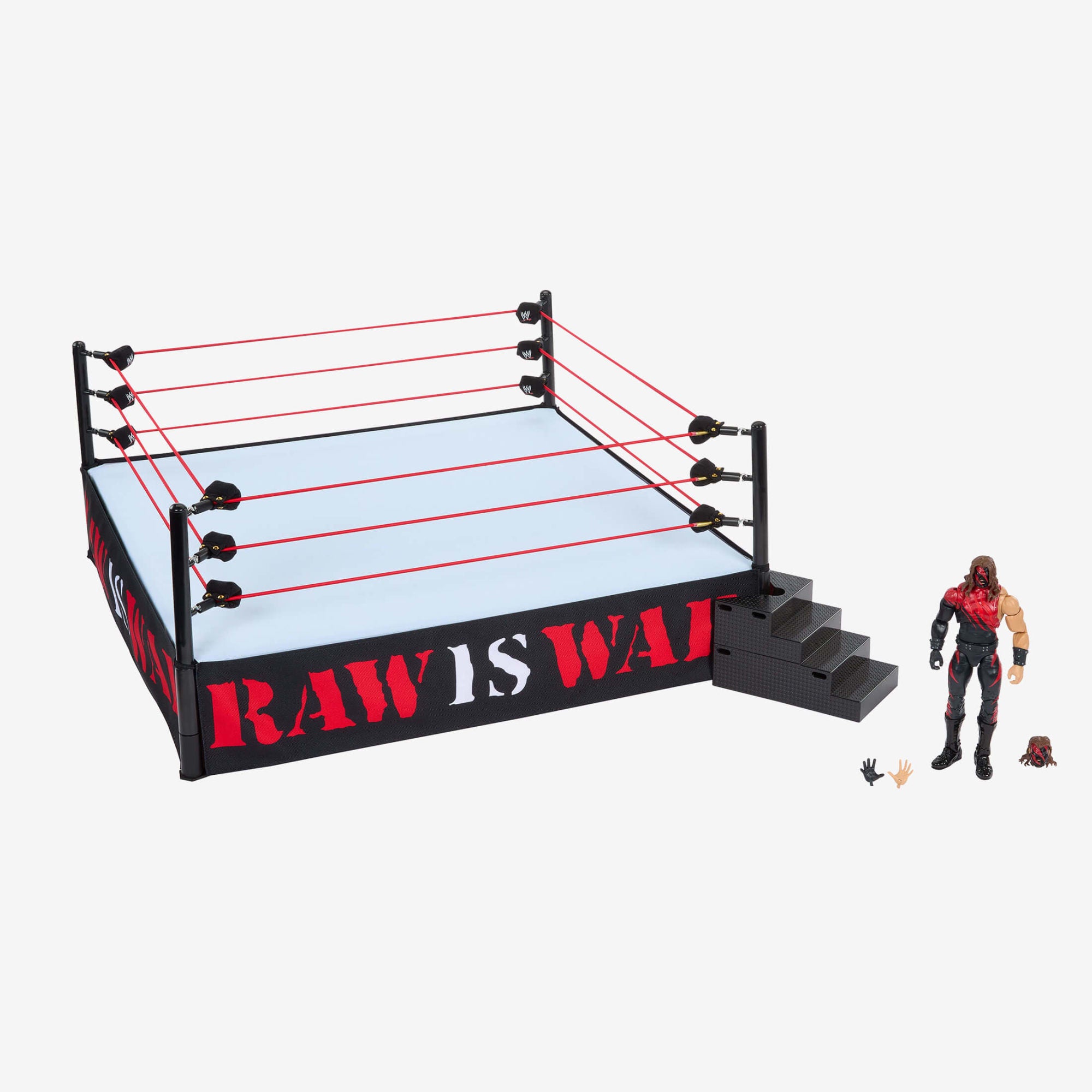 WWE Ultimate Edition Attitude Era Ring and Kane Figure - Image 4