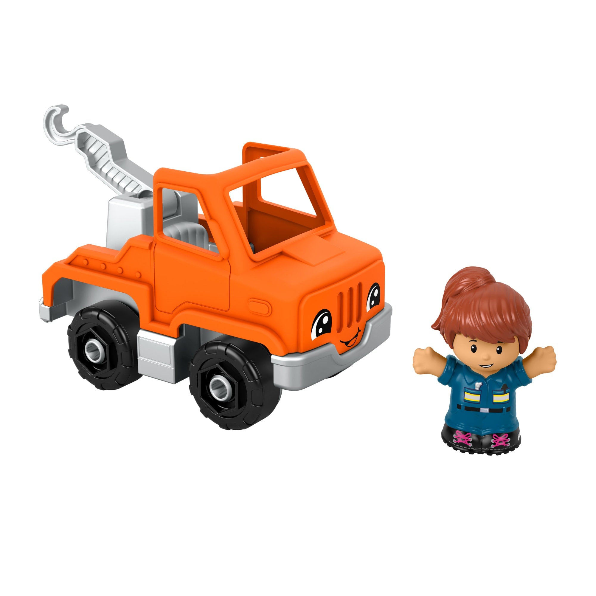 Fisher-Price Little People Help And Go Tow Truck & Figure Set For Toddlers. 2 Pieces - Image 17
