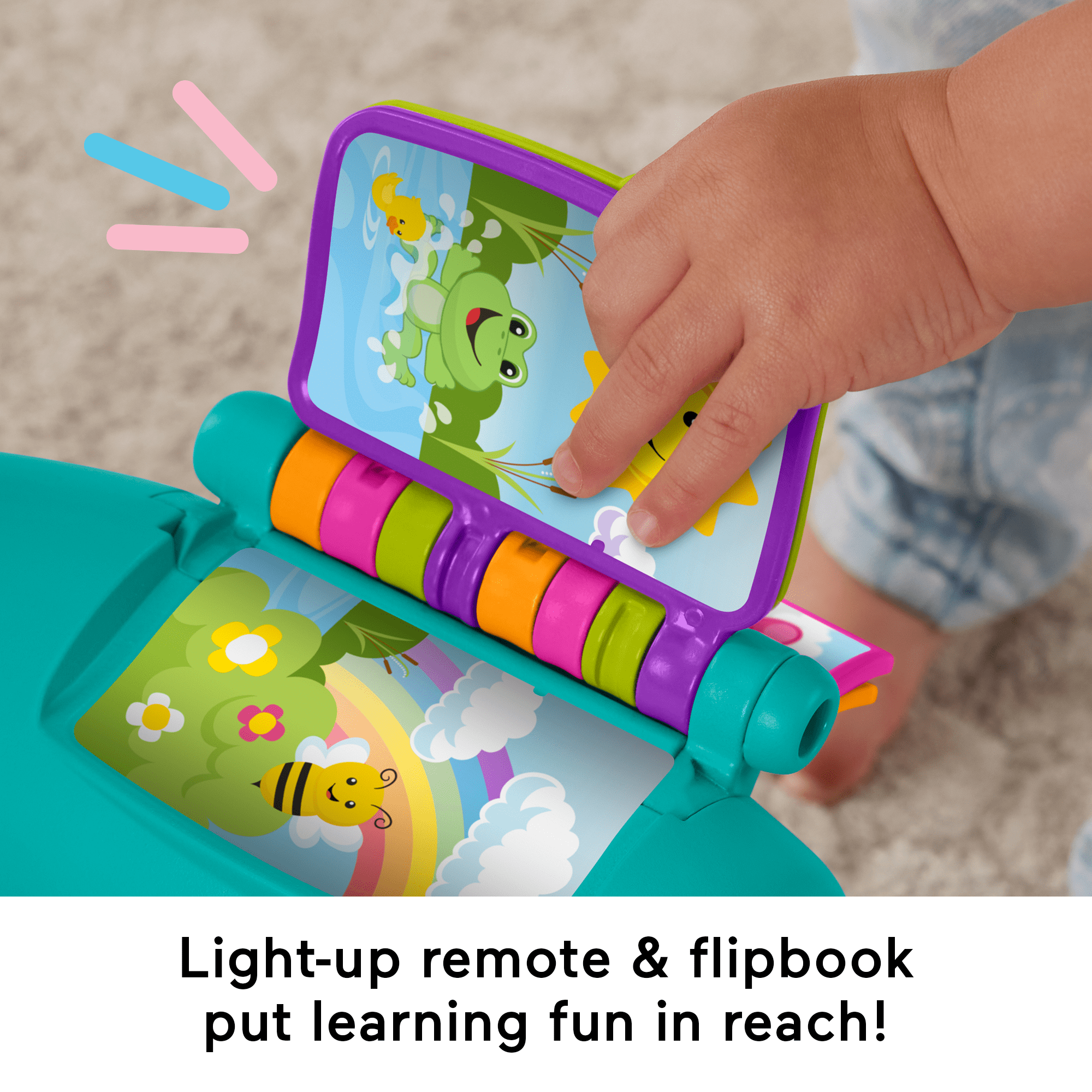 Fisher-Price Laugh & Learn Smart Stages Chair Electronic Learning Toy For Toddlers. Teal - Image 4