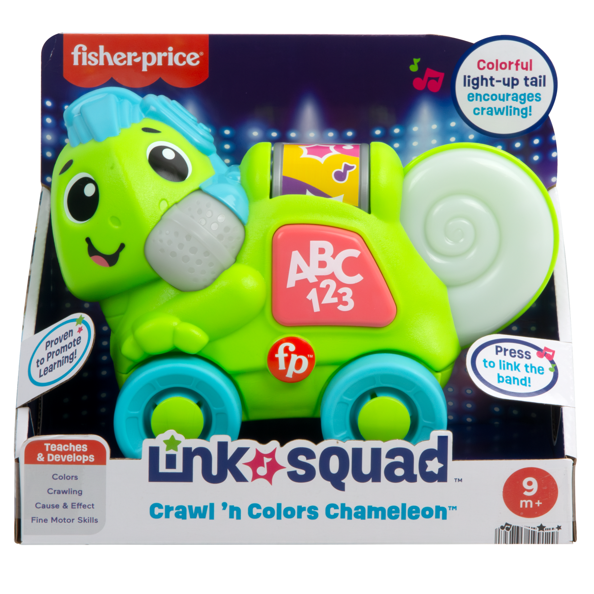 Fisher-Price Link Squad Crawl 'n Colors Chameleon Baby Learning Toy With Music & Lights - Image 6
