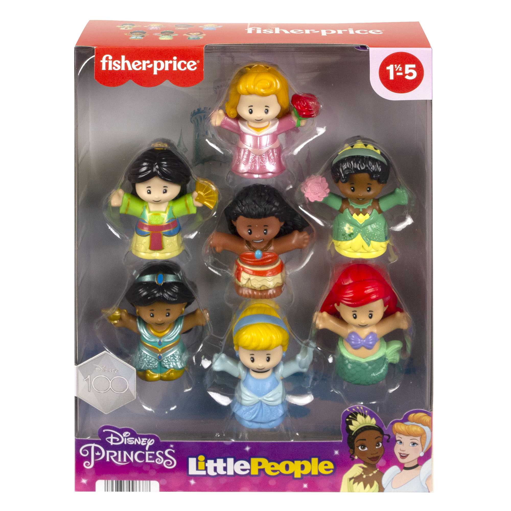 Fisher-Price Little People Disney Princess Toys. 7-Figure Pack For Toddlers And Preschool Kids - Image 6