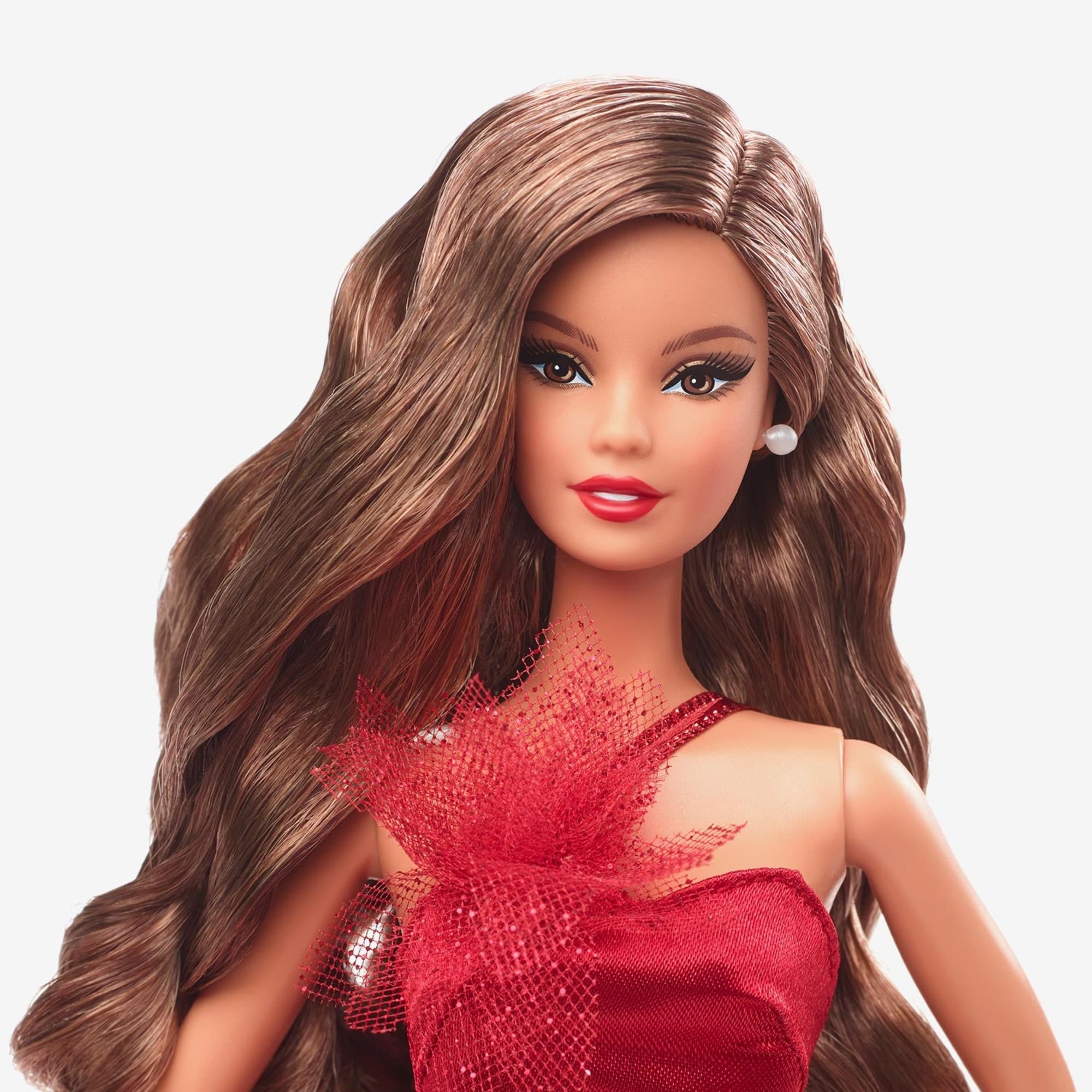 2022 Holiday Barbie. Light-Brown Hair - Image 3