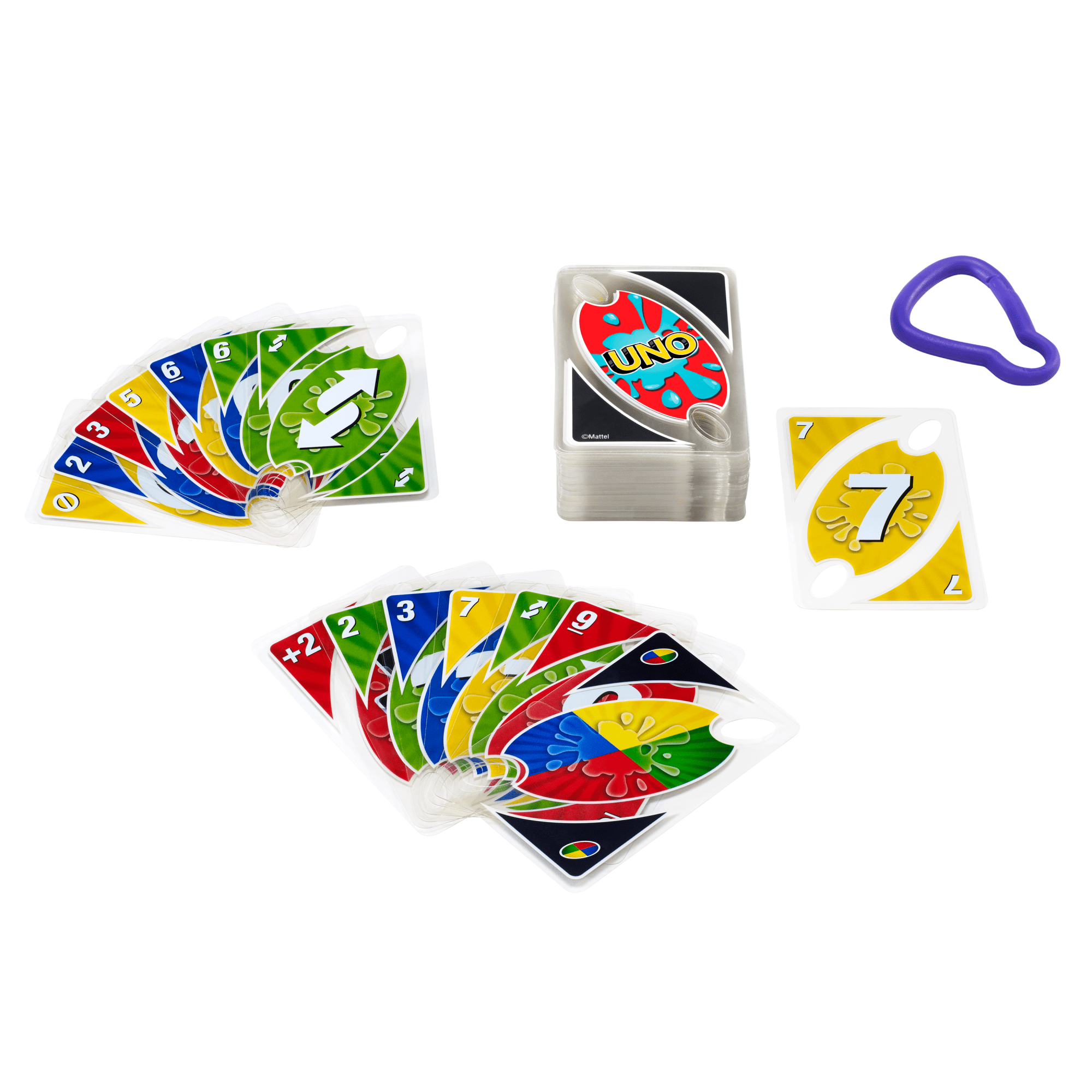 UNO Splash Card Game With Waterproof Cards And Portable Clip For Travel - Image 5