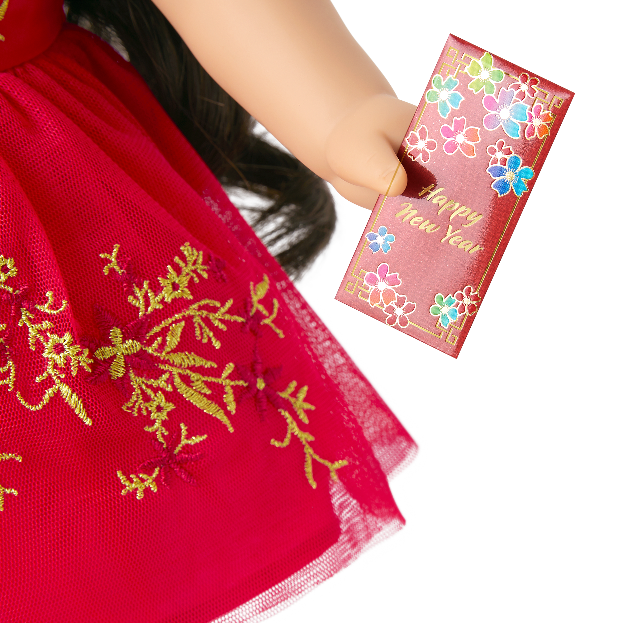 Lunar New Year's Celebration Outfit for 18-inch Dolls - Image 5