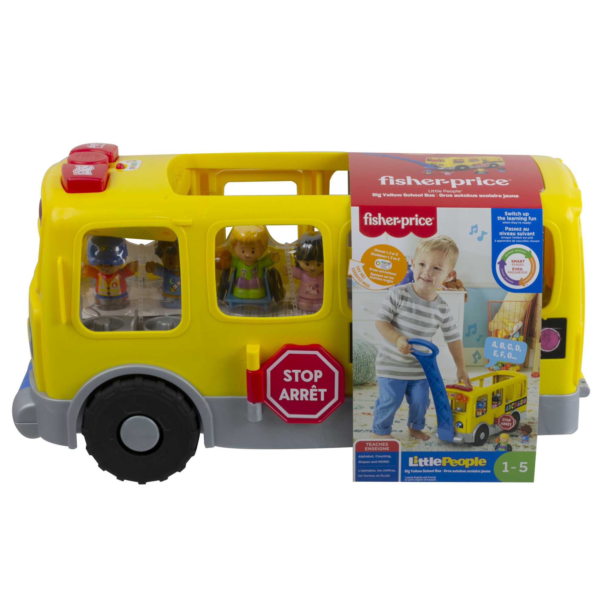 Fisher-Price Little People Big Yellow School Bus - English & French Version - Image 5