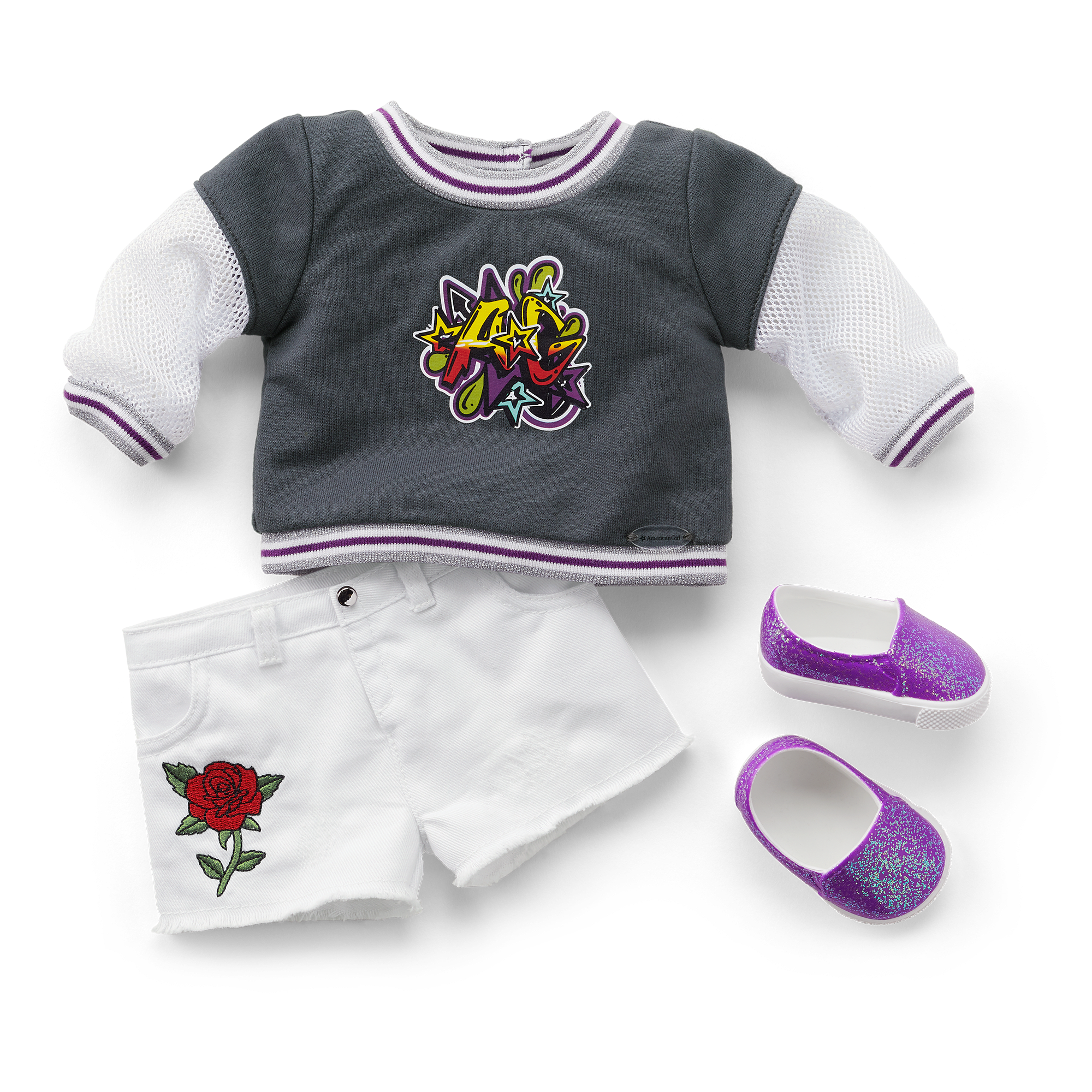 Truly Me™ Doll #91 in Girly Graffiti + Chic & Stylish Accessories - Image 3
