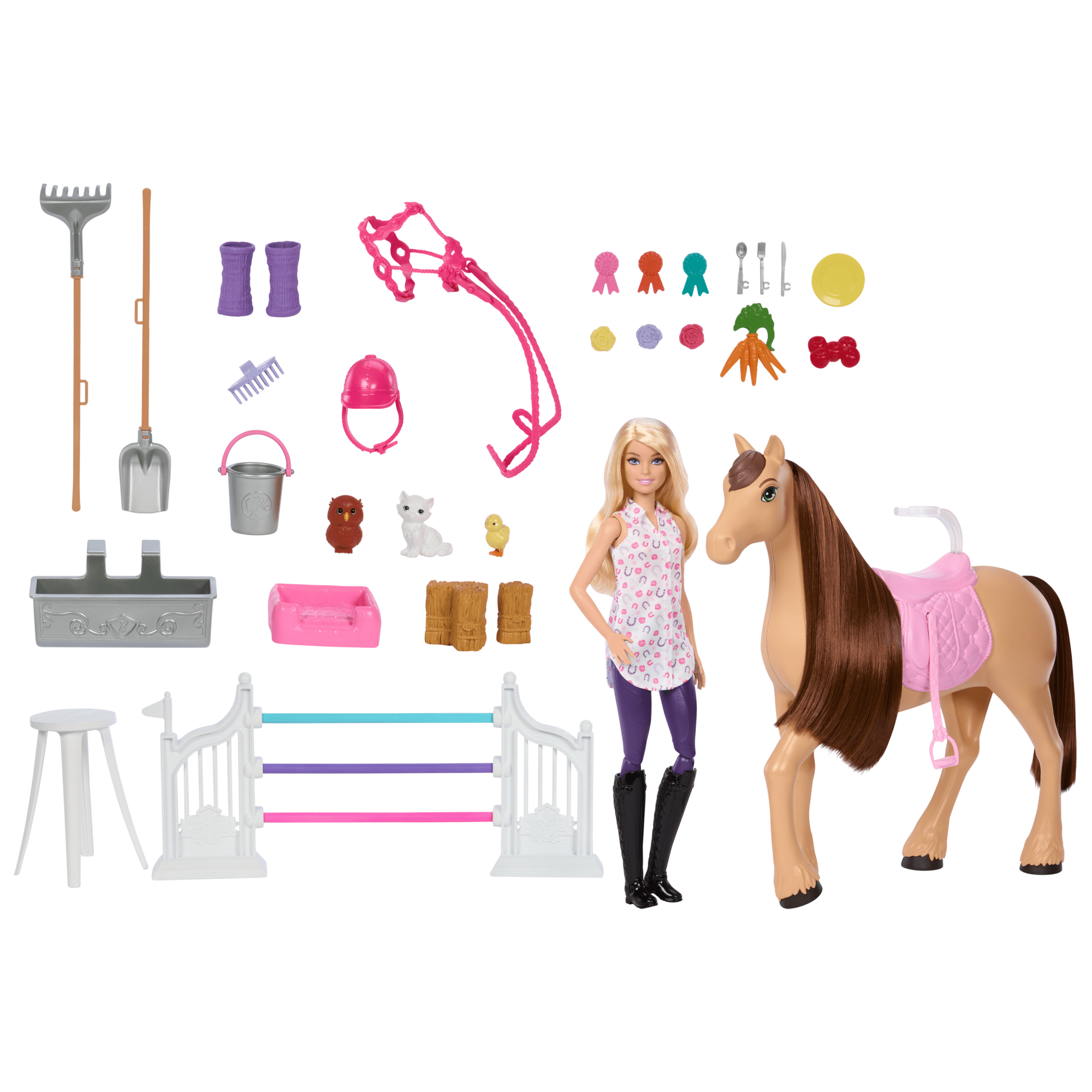 Barbie Detetive A Grande Corrida de Cavalos Conjunto de Brinquedo Estábulo dos Sonhos - Image 3