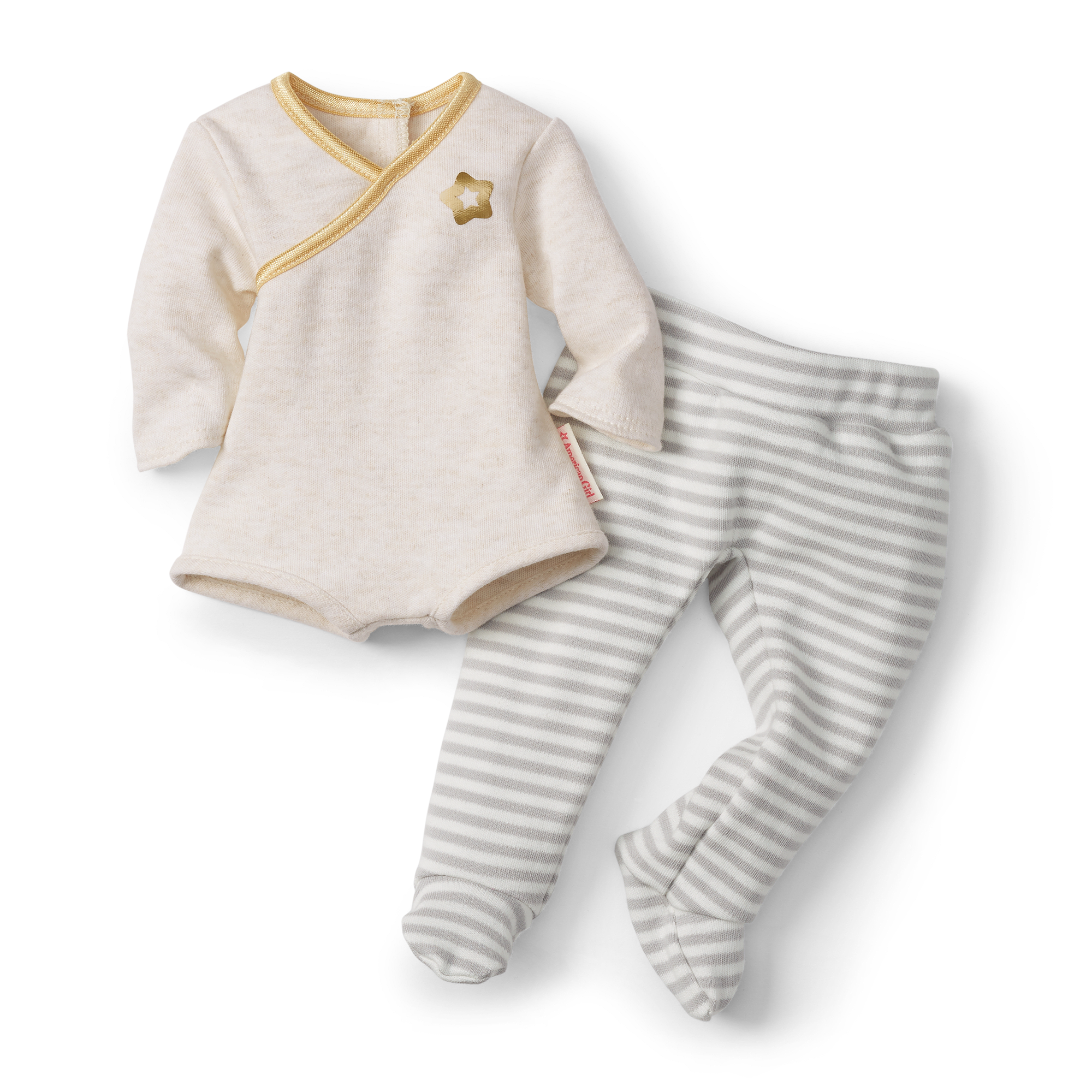 Bitty Baby® Doll #4 with black hair in Cloud Gray - Image 2