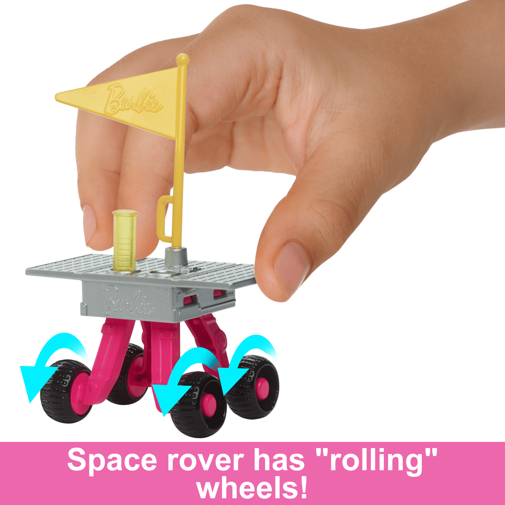 Barbie 65th Anniversary Careers Astronaut Doll & 10 Accessories Including Rolling Rover & Space Helmet - Image 3