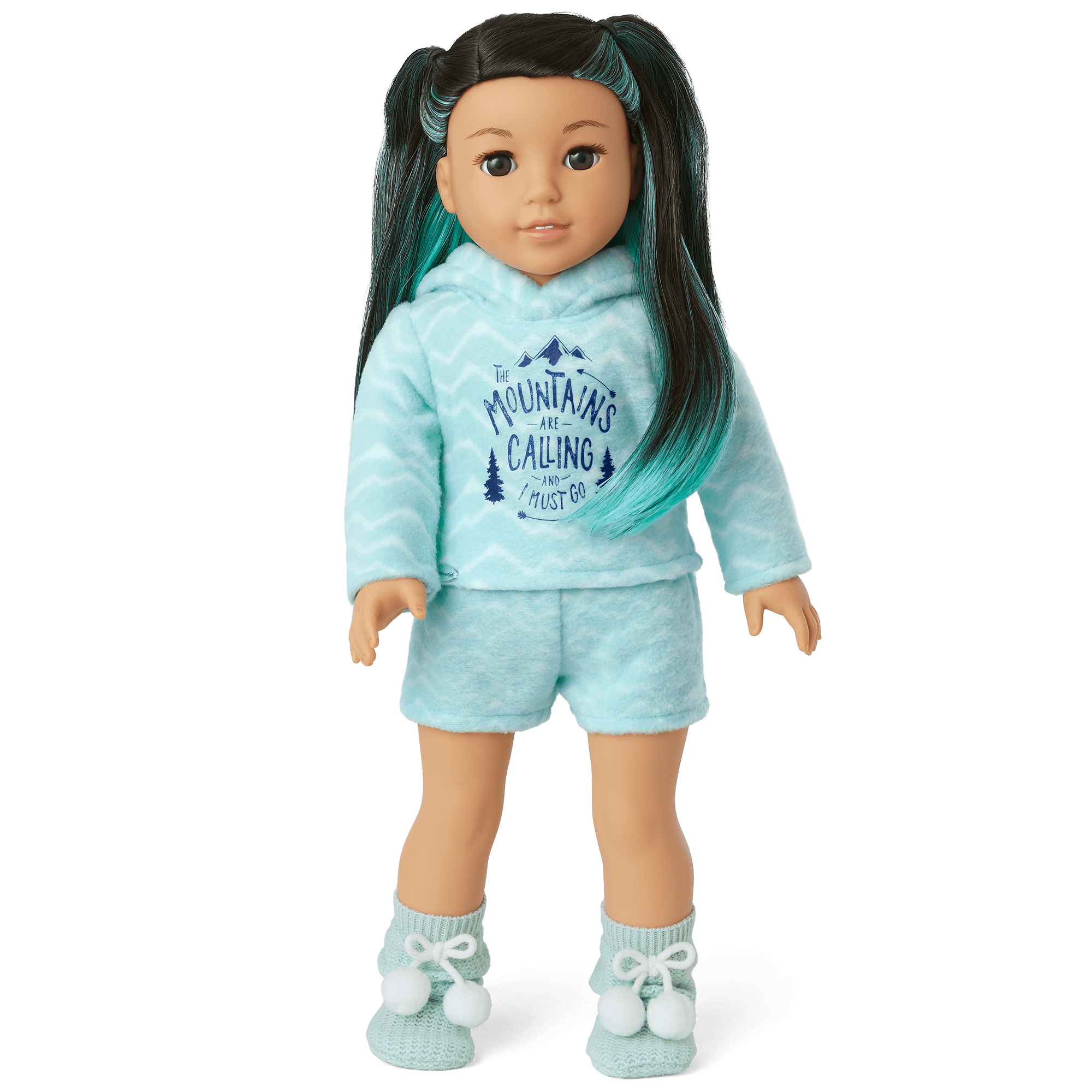 Corinne's™ Powder Blue Pajamas for 18-inch Dolls - Image 2