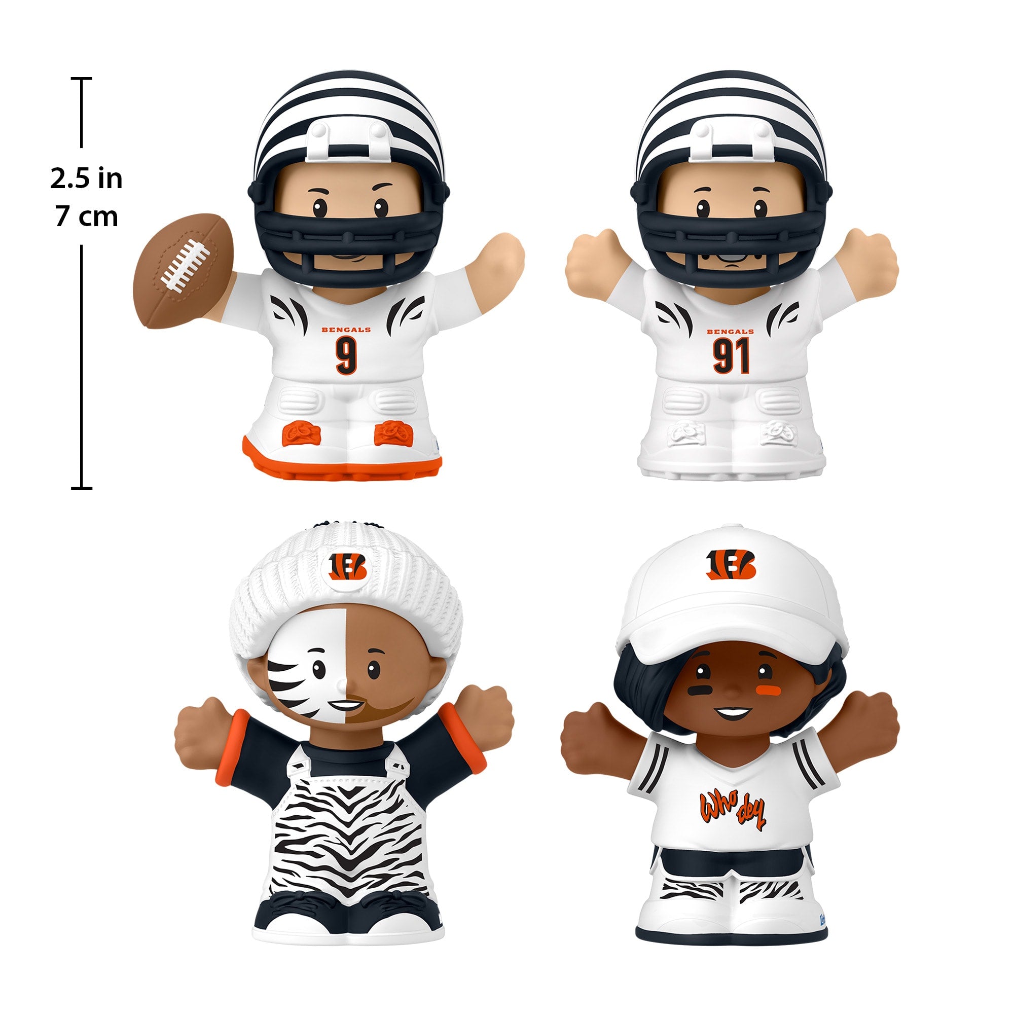 Little People Collector Cincinnati Bengals Alternate Jersey Figure Set - Image 9