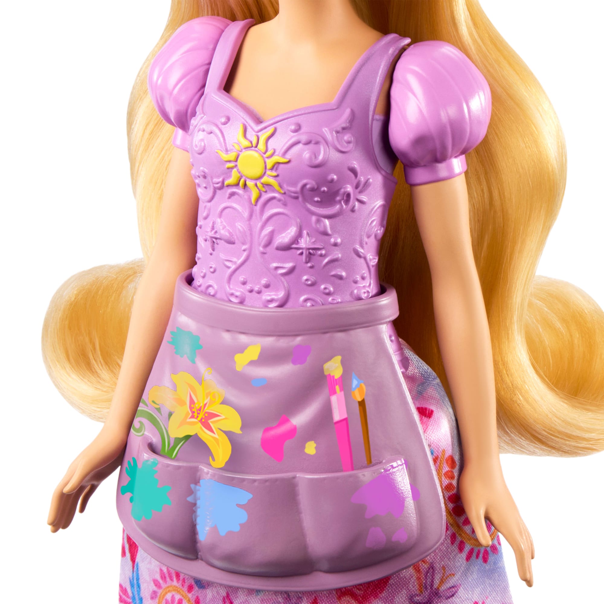 Disney Princess 2-in-1 Stories Rapunzel Fashion Doll With 2 Snap-On Bodices. 2 Skirts & 9 Accessories - Image 5