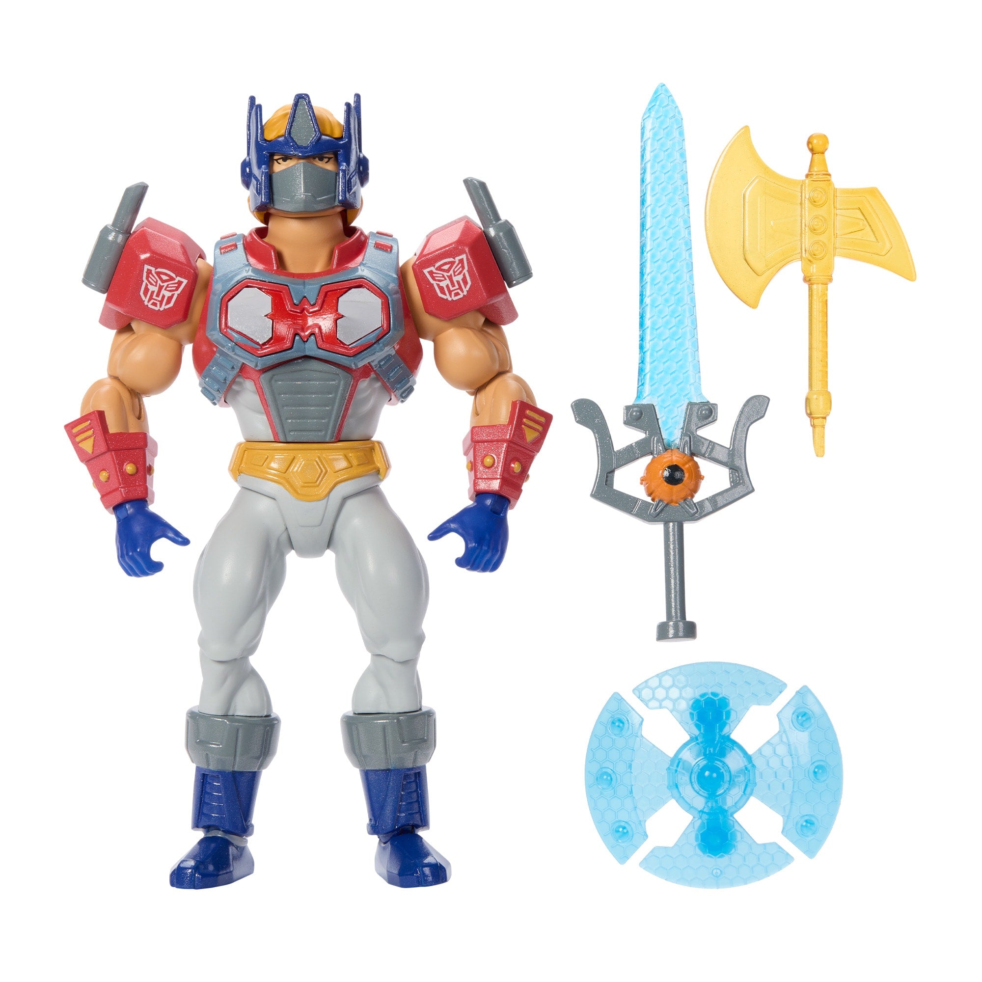 Masters of the Universe x Transformers Optimus Prime Armor He-Man Action Figure - Image 5