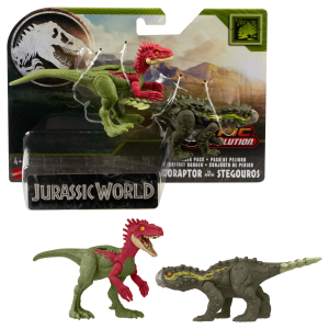 Jurassic World Meute Dangereuse Éoraptor Contre Stégorous
