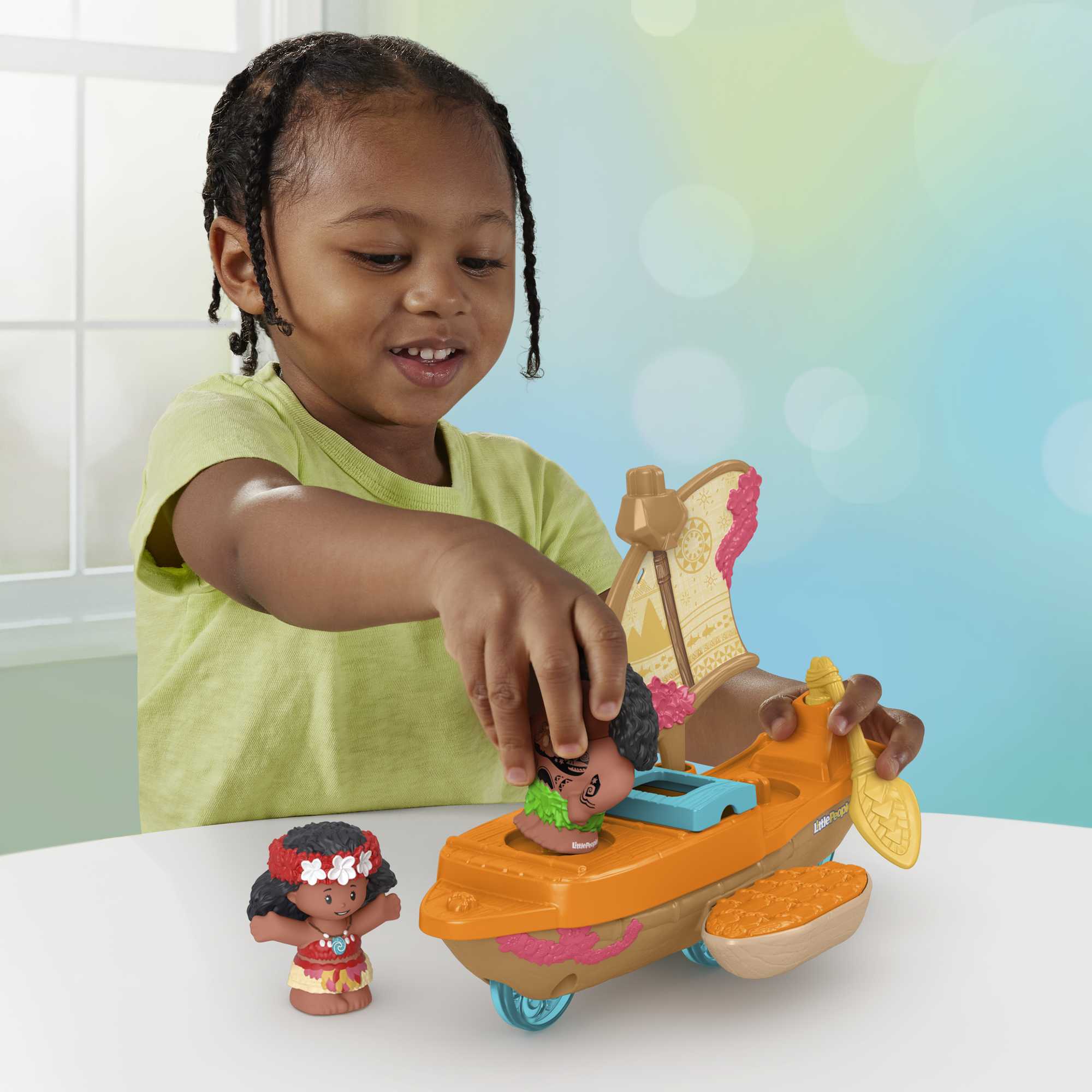 Little People Princesses Disney Le Canoë de Moana et Maui - Image 2