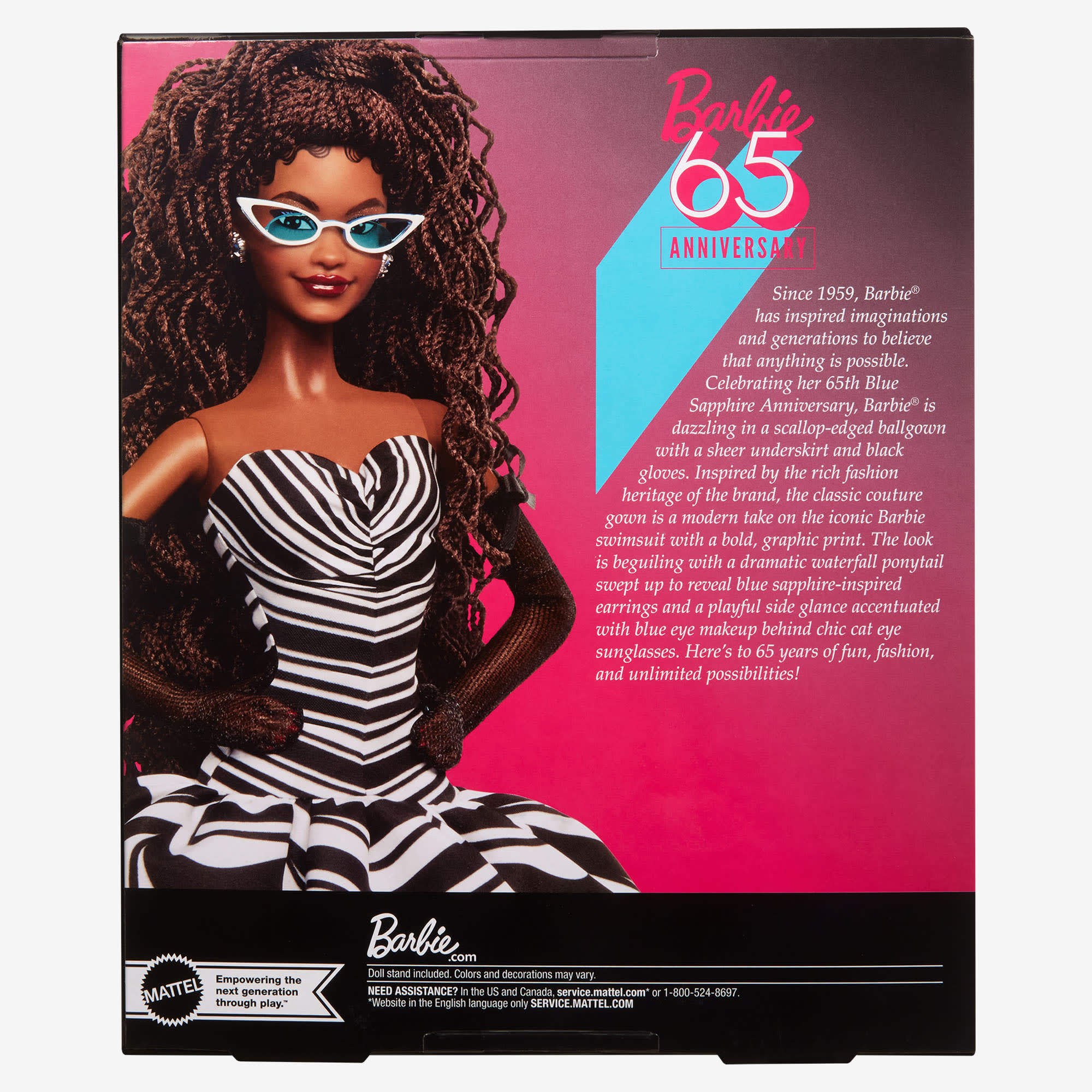 Barbie 65th Anniversary Doll With Brunette Hair - Image 9