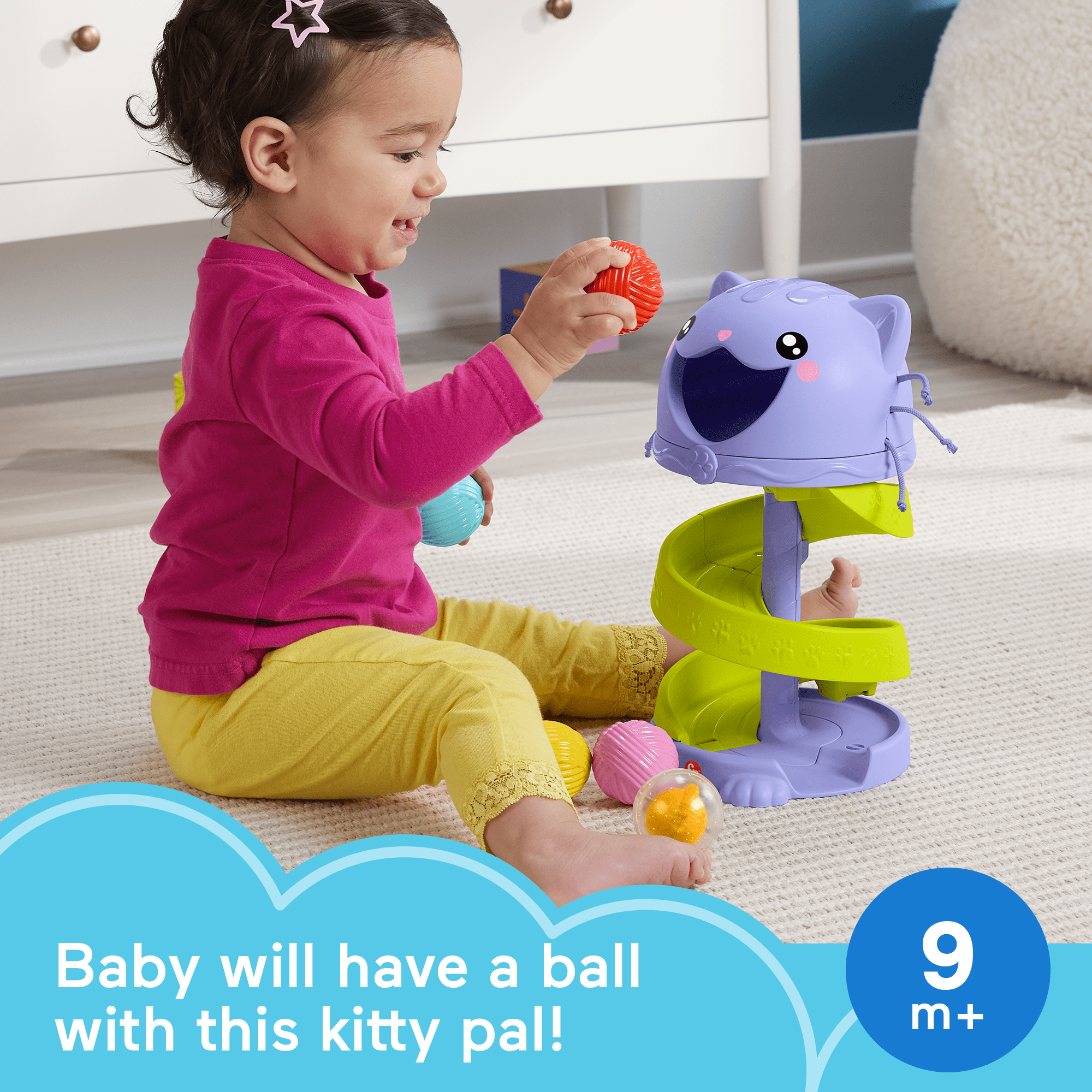 Fisher-Price Fp Pets Purrr-Fect Ball Tower Developmental Toy For Babies & Toddlers - Image 2