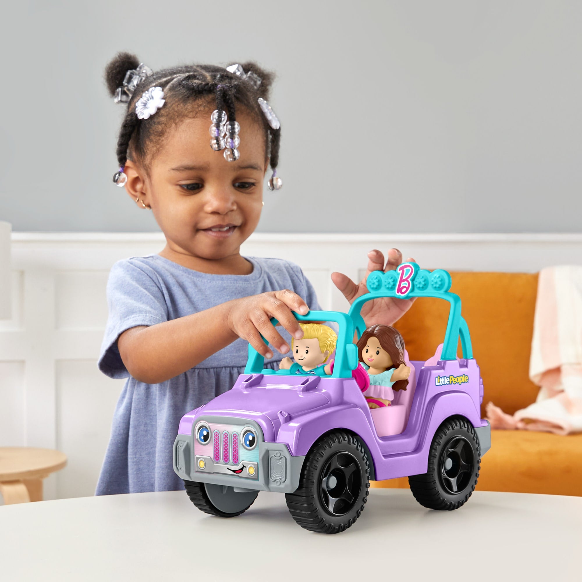 Little People Barbie Véhicule de Plage. Musique. Sons. 2 Figurines - Image 2