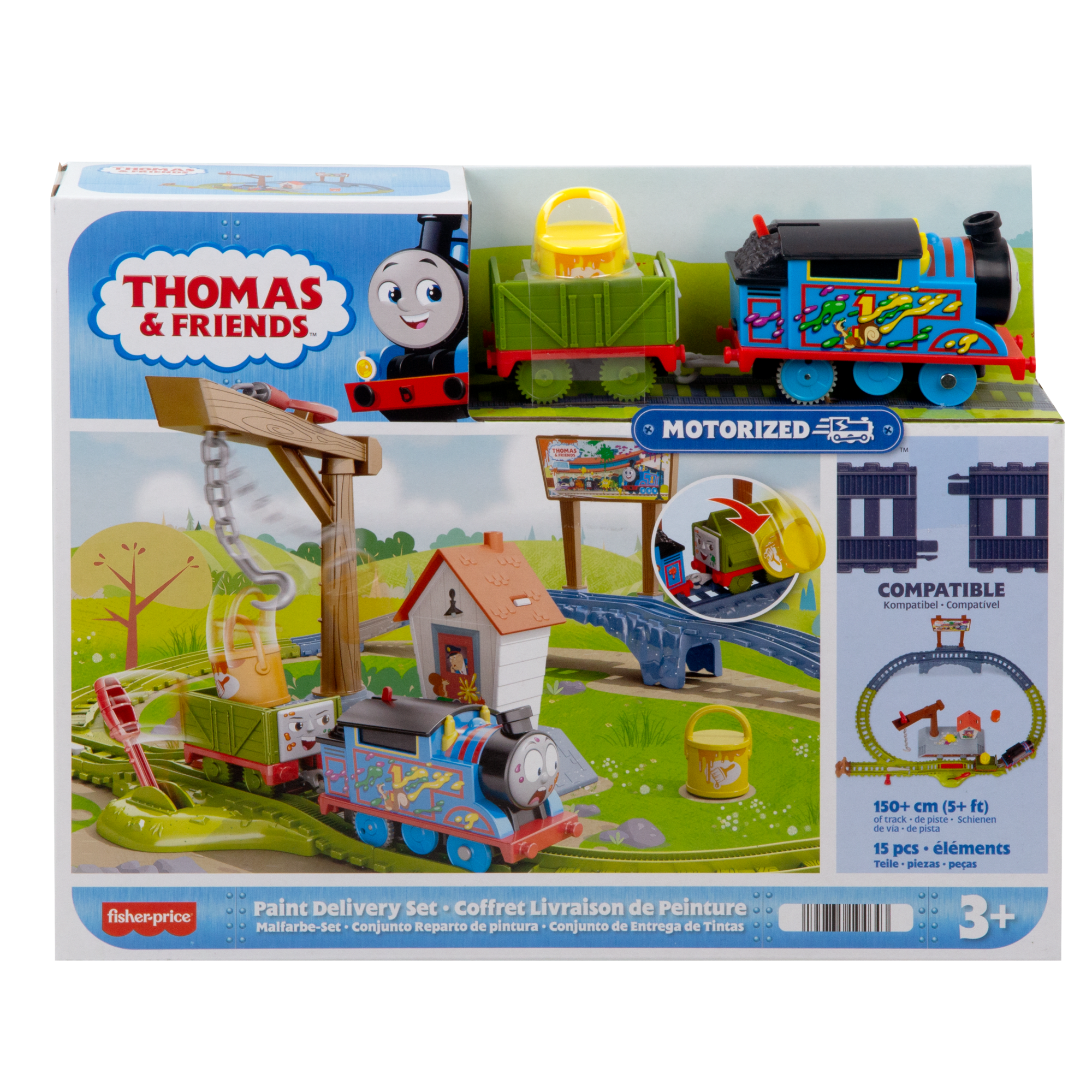 Thomas & Friends Paint Delivery Motorized Train And Track Set For Preschool Kids - Image 6