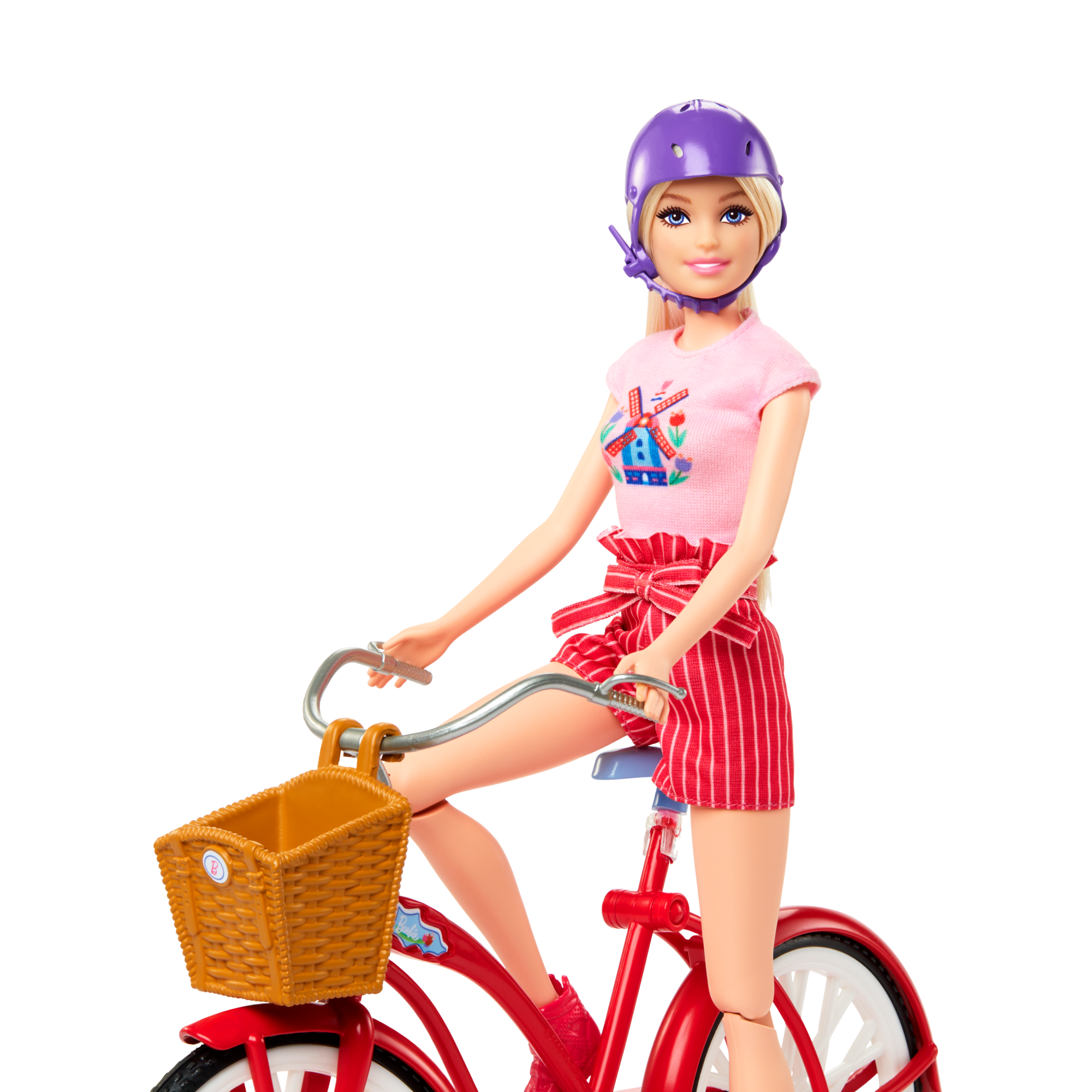 Barbie Pink Passport Holland Doll Set With Bicycle. CloThes. & Travel Accessories - Image 4