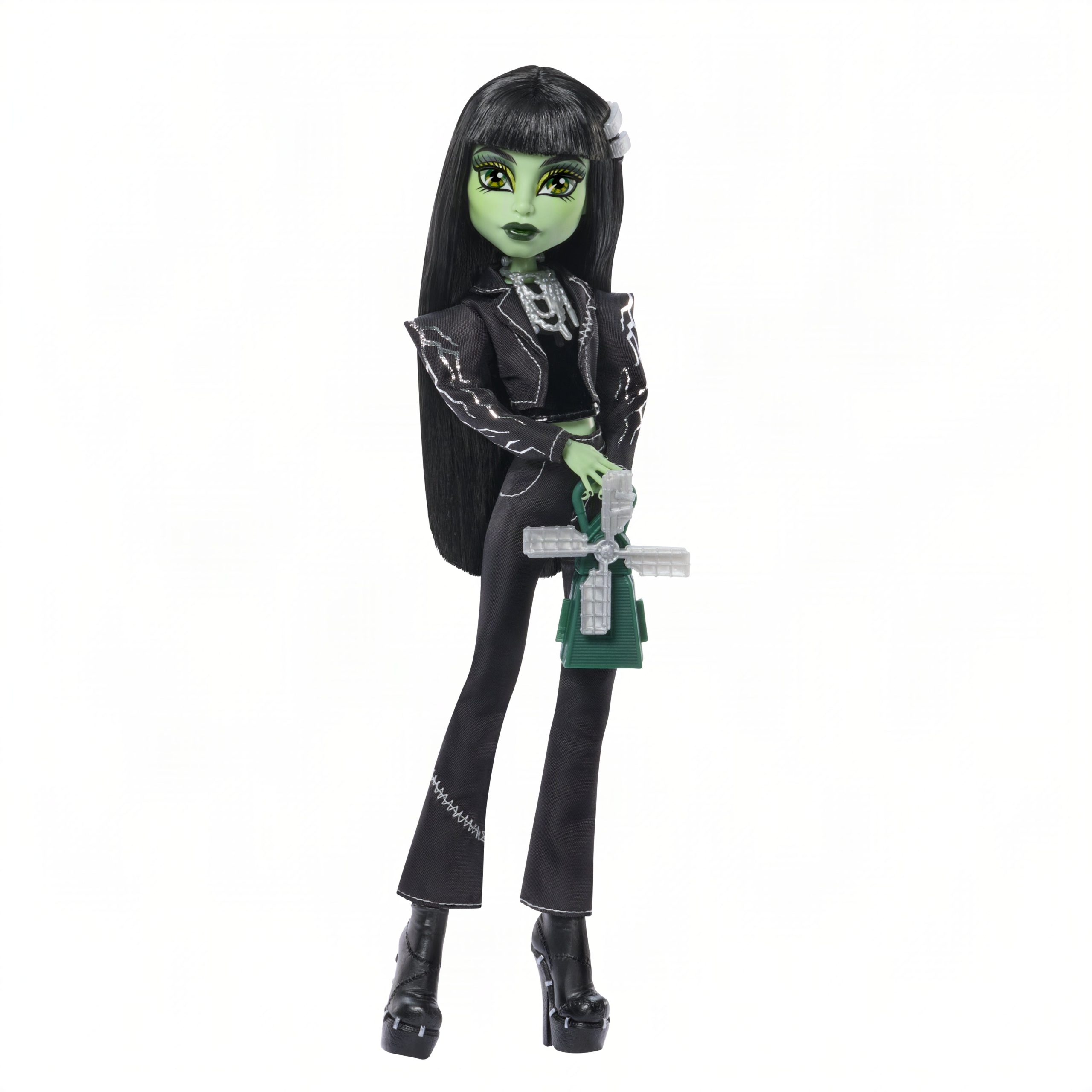Monster High X Universal Monsters Frankenstein Collector Doll With Black Clothes & Windmill Purse - Image 5
