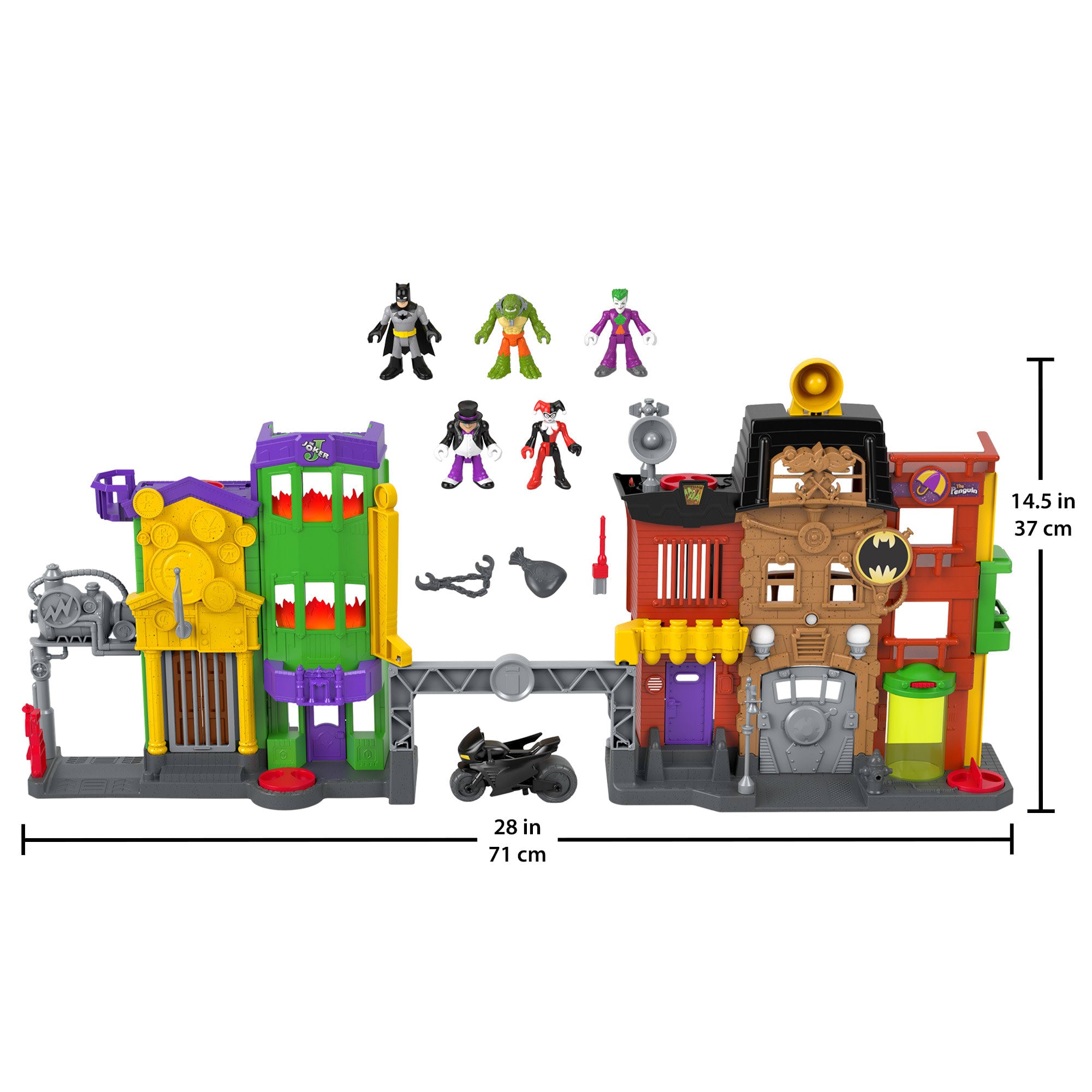 Imaginext DC Super Friends Crime Alley Playset With Batman & 4 Villain Figures - Image 6