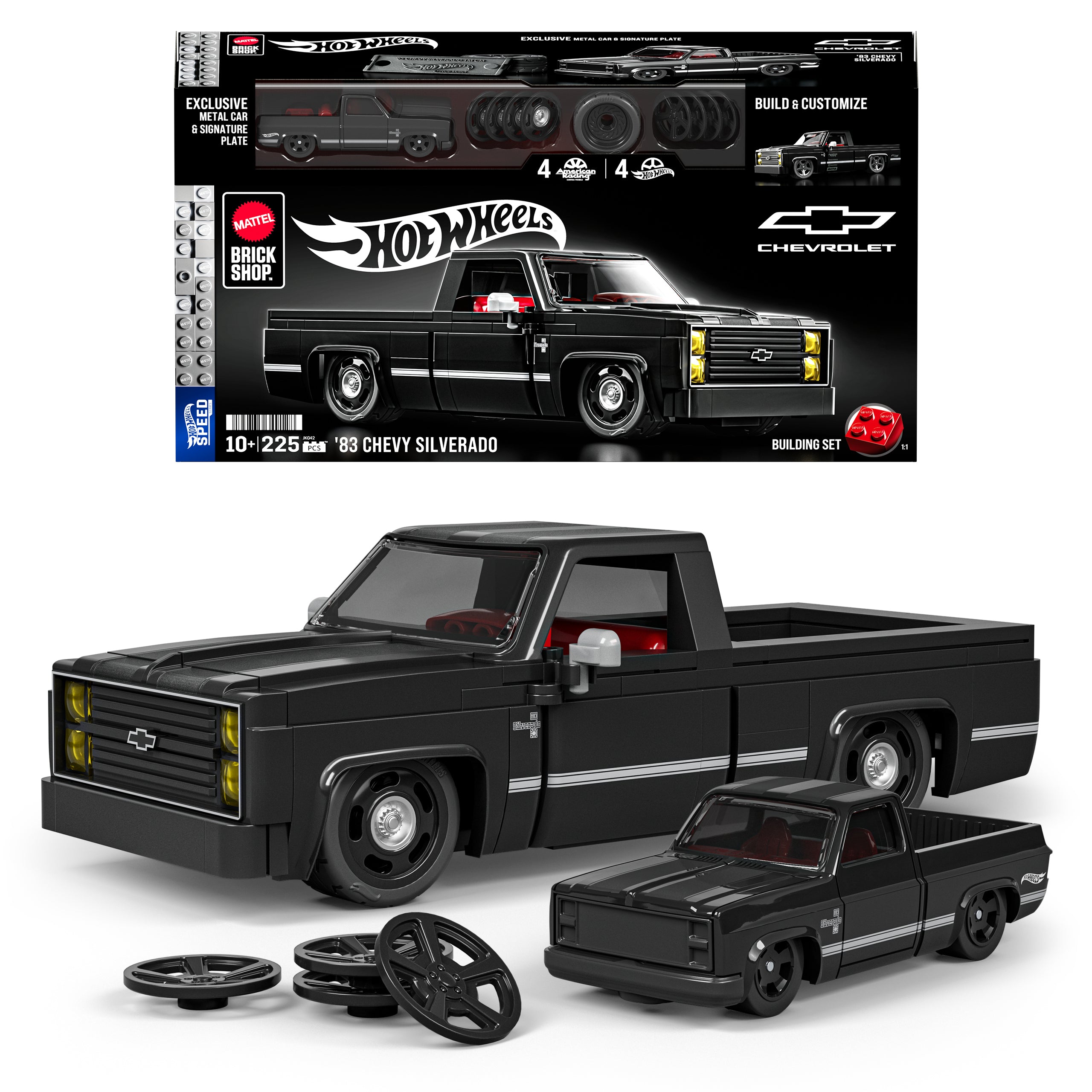 Coffret de Construction Mattel Brick Shop Hot Wheels. Chevy Silverado 1983