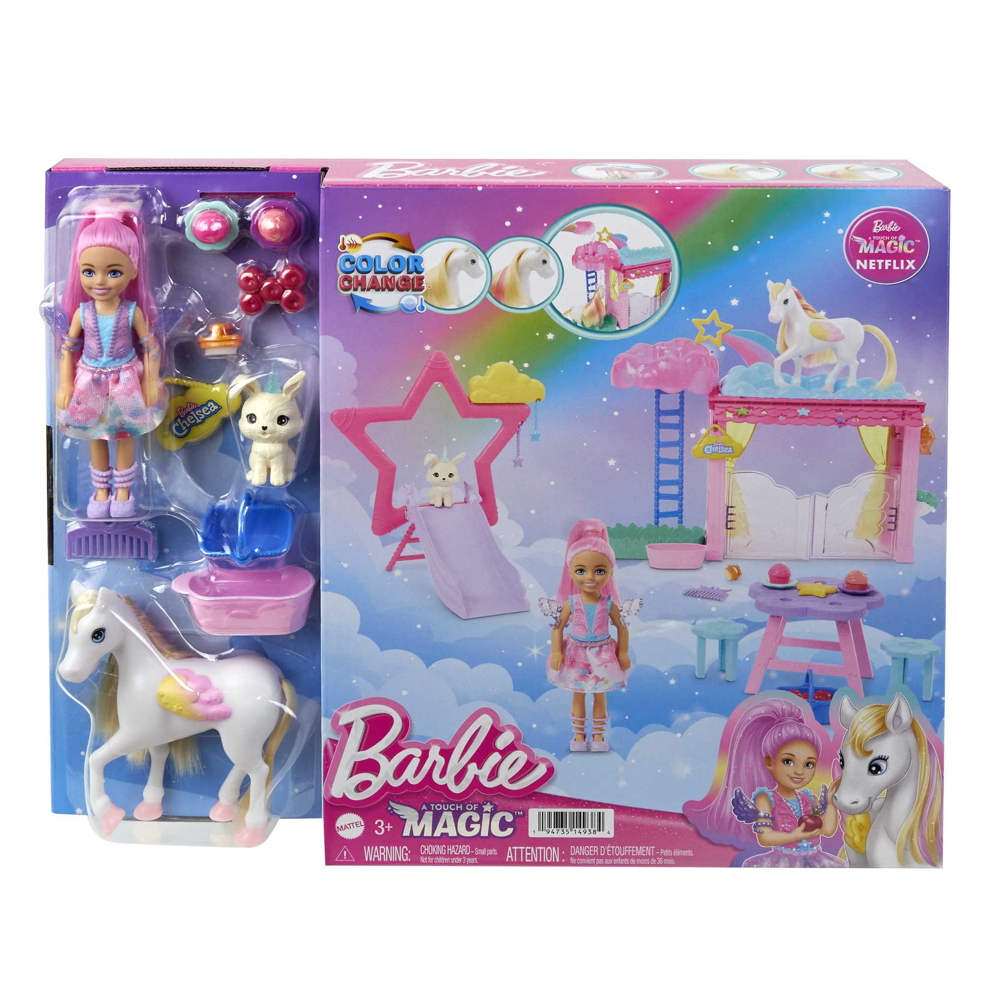 Barbie A Touch Of Magic Chelsea Doll Playset With Baby Pegasus. Winged Horse Toys - Image 6