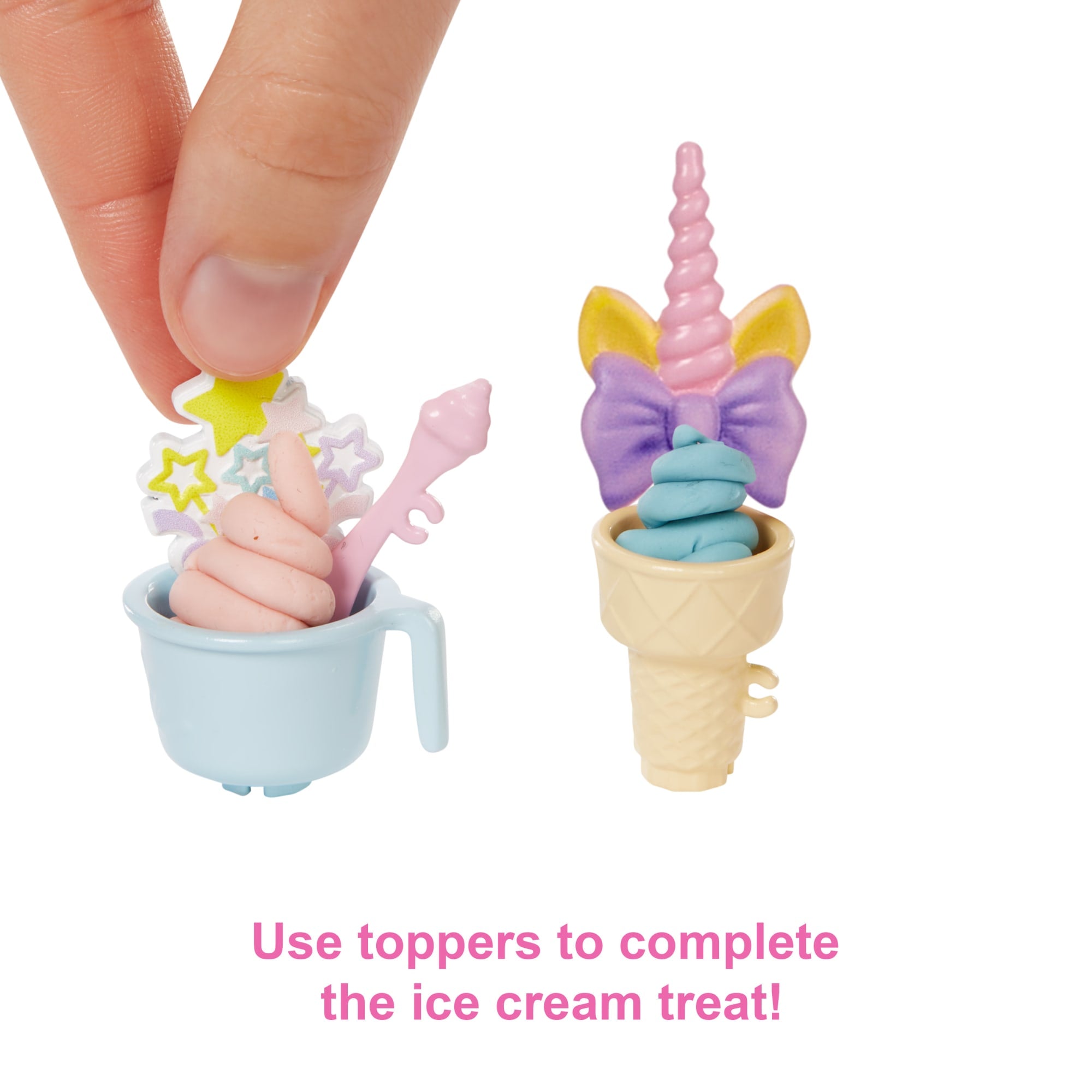 Barbie Ice Cream Shop Playset With 12 in Blonde Doll. Ice Cream Shop. Ice Cream Making Feature & Realistic Play Pieces - Image 4