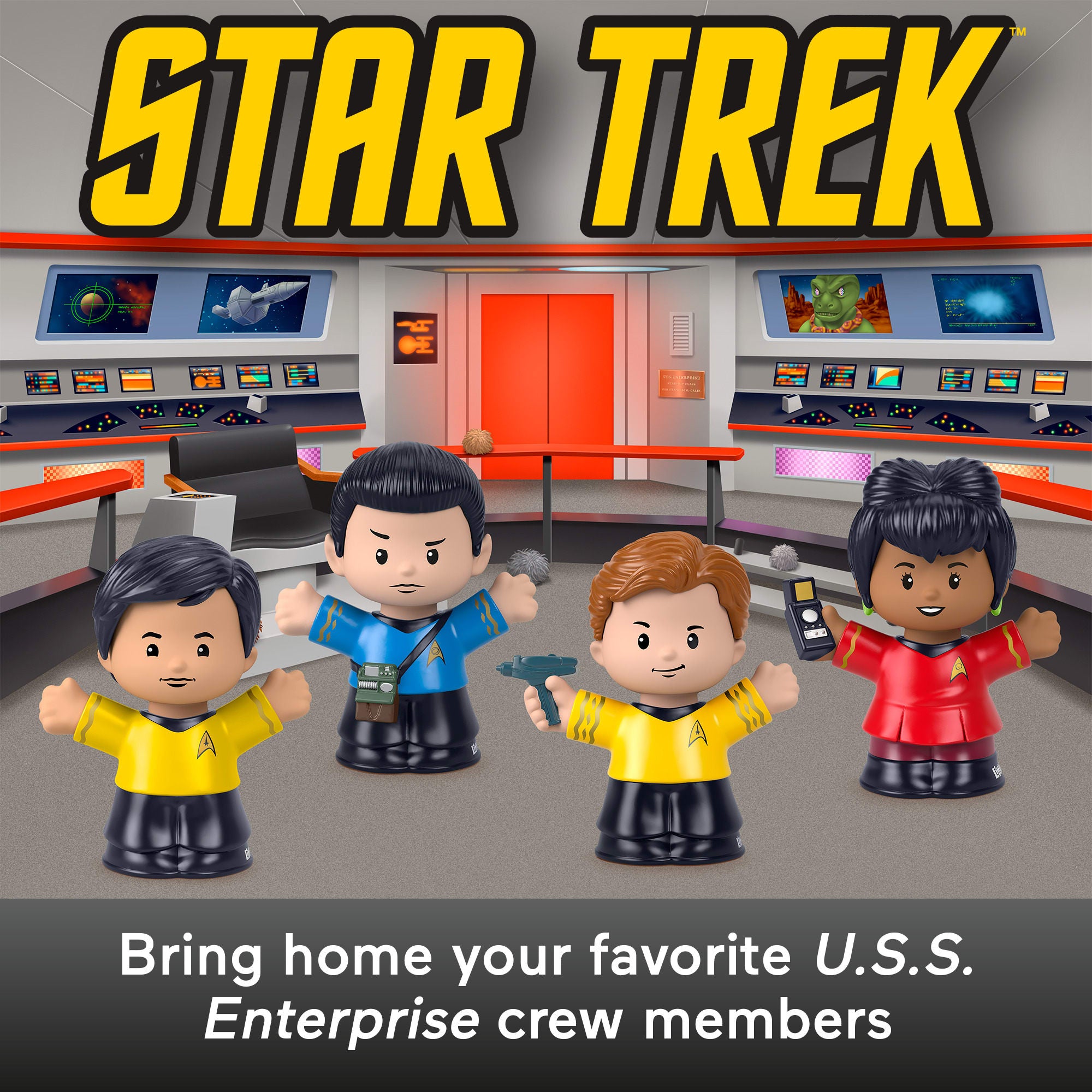 Little People Collector Star Trek Special Edition Set For Fans. 4 Figures in Gift Package - Image 2