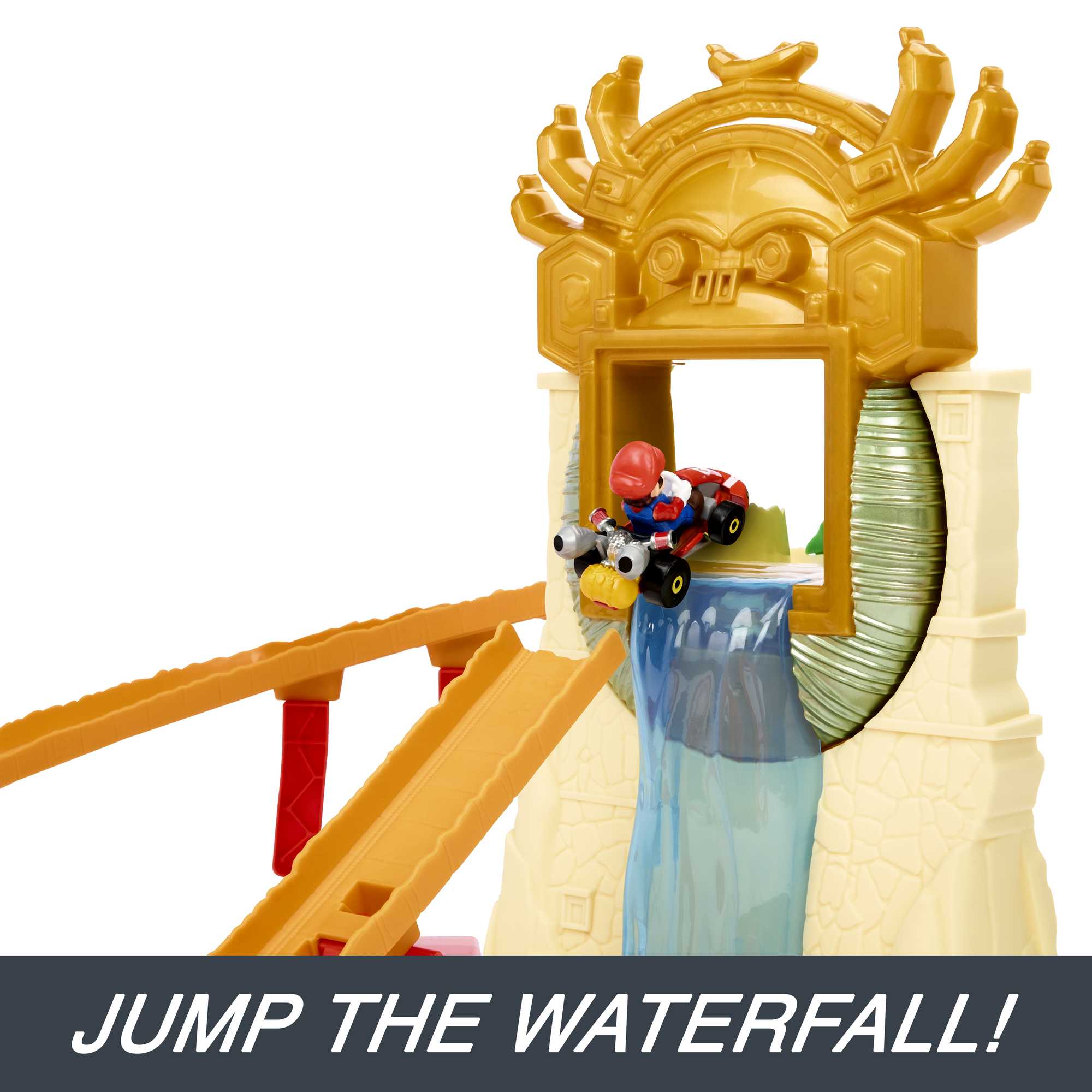 Hot Wheels The Super Mario Bros. Movie Jungle Kingdom Raceway Playset With Mario Die-Cast Toy Car - Image 3