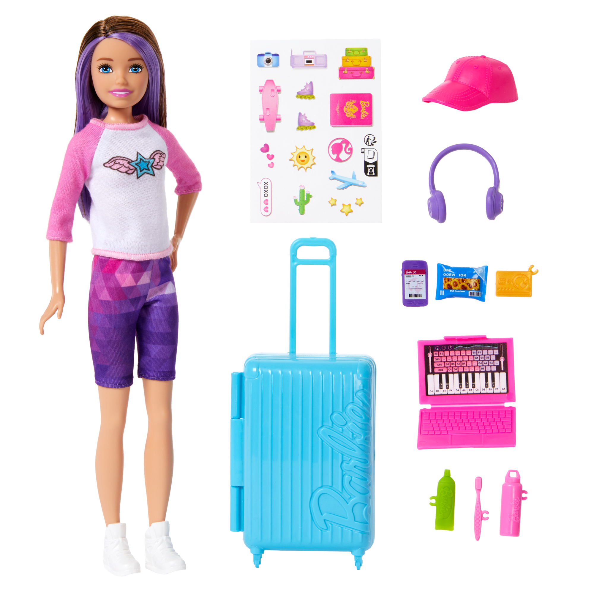 Barbie Skipper Poupée et 10Accessoires Coffret Voyage - Image 5