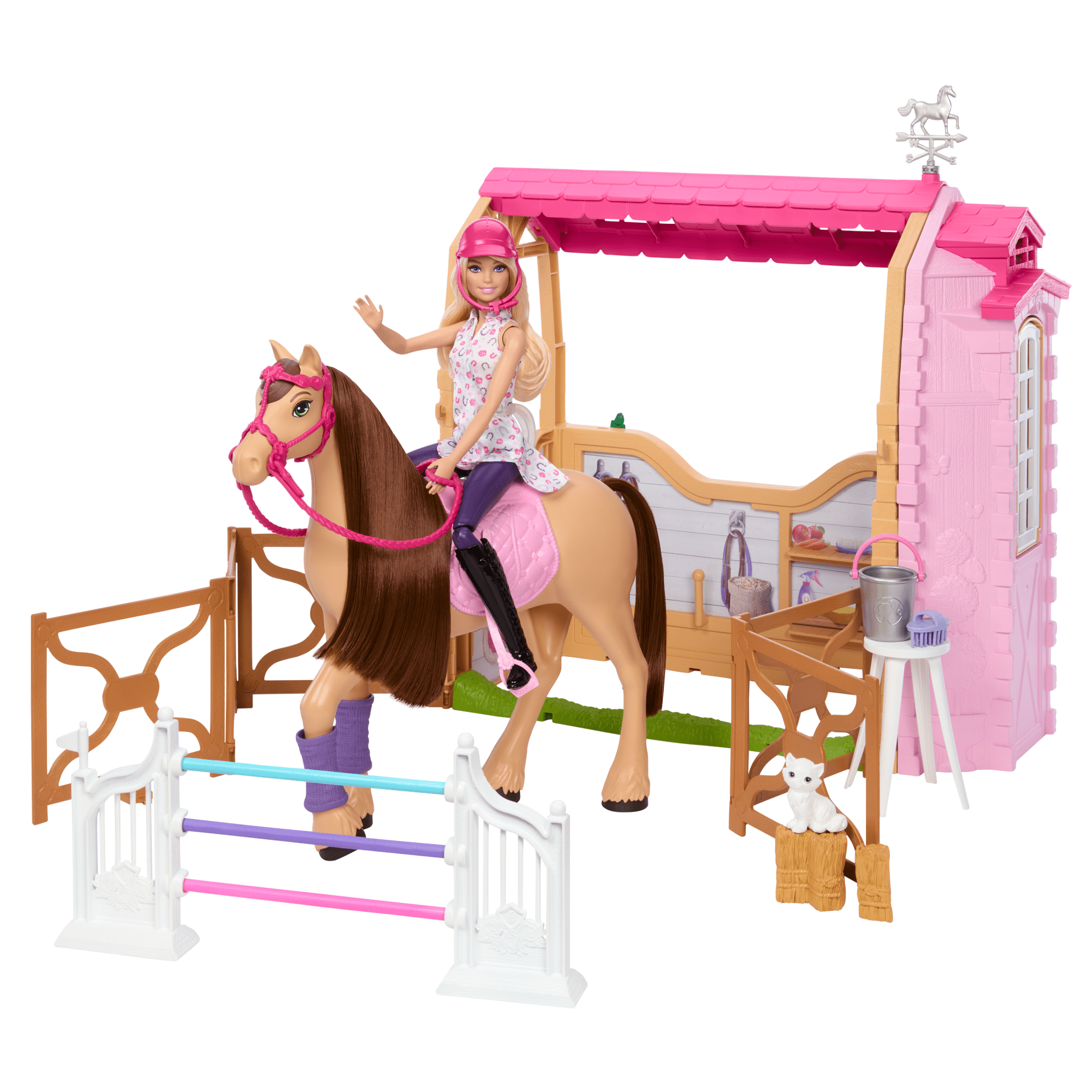 Barbie Detetive A Grande Corrida de Cavalos Conjunto de Brinquedo Estábulo dos Sonhos - Image 5
