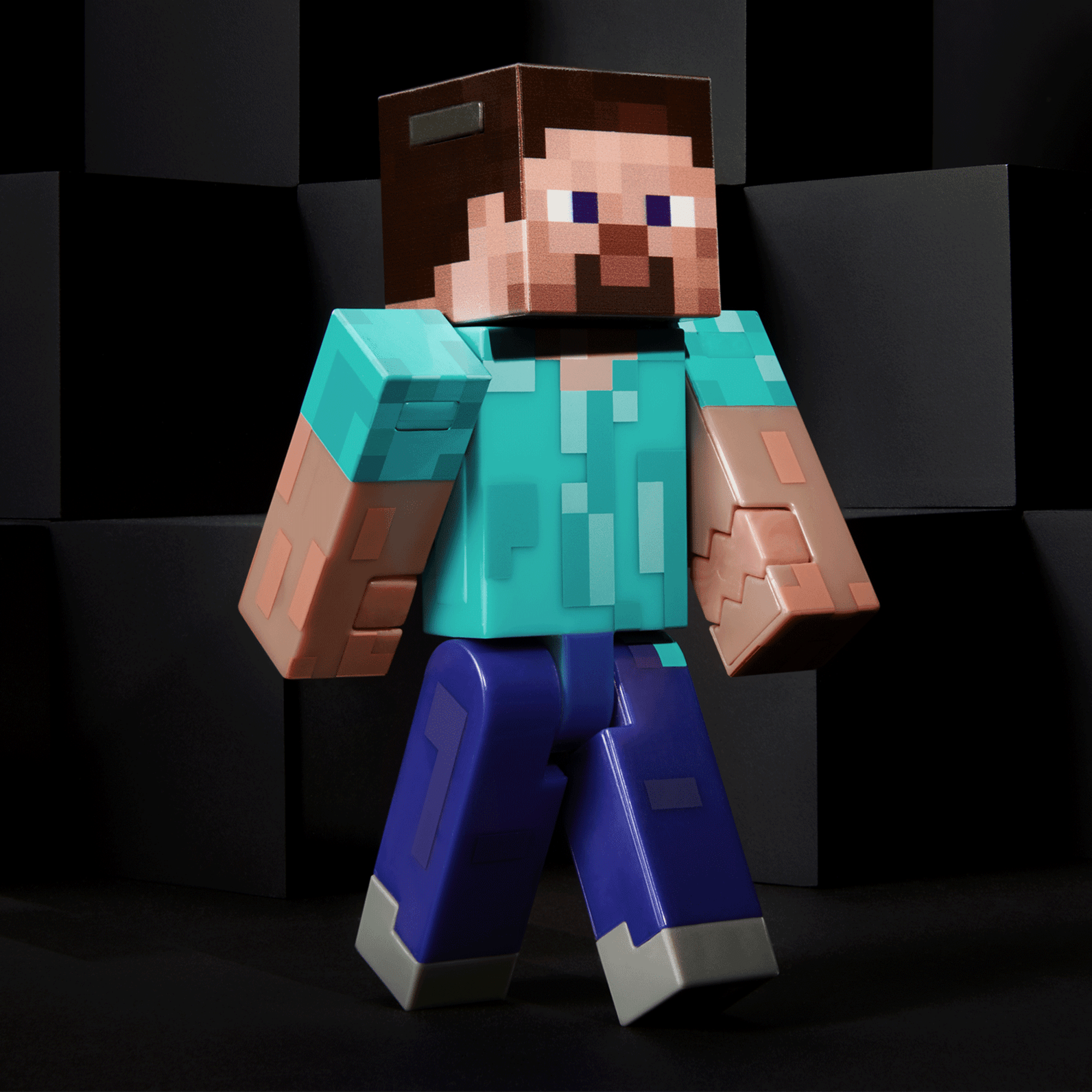 Minecraft Diamond Level Steve Collector Action Figure - Image 5
