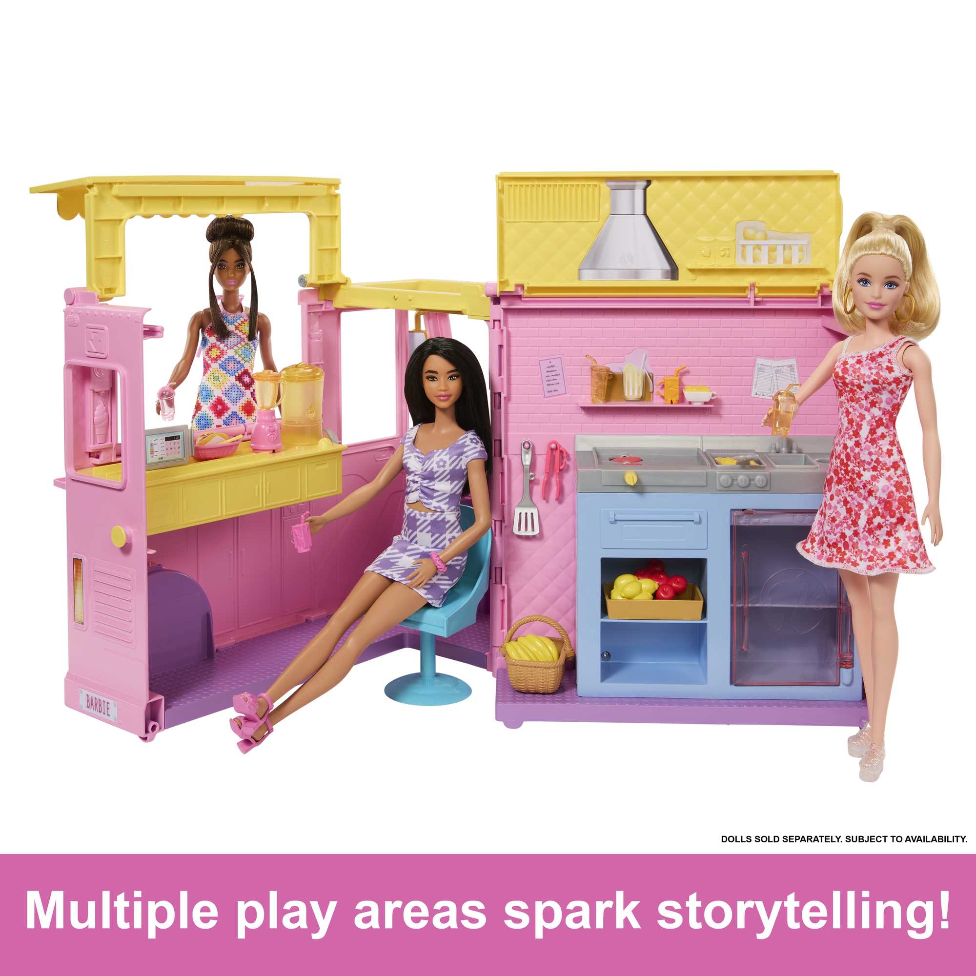 Barbie Sets. Lemonade Truck Playset With 25 Pieces - Image 4