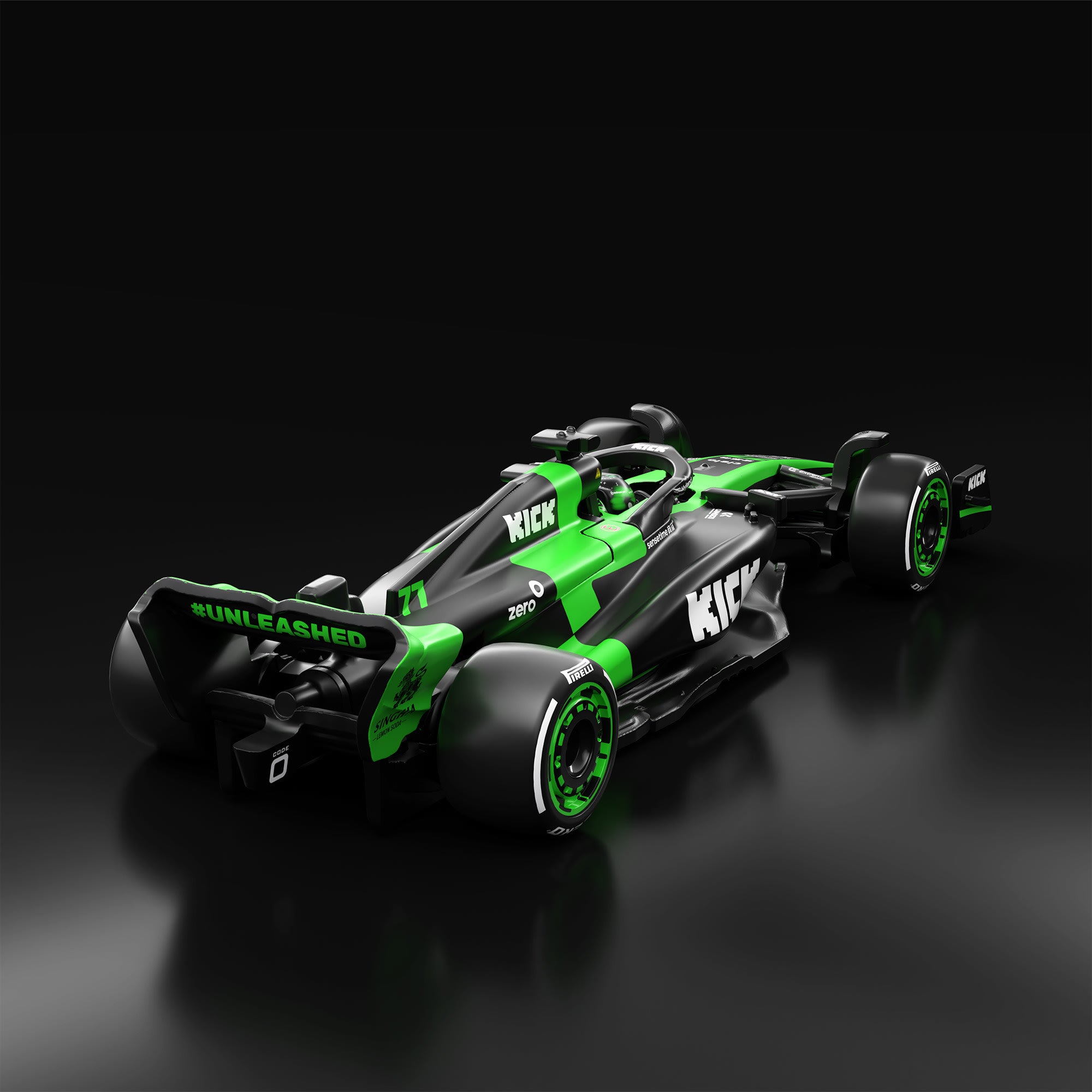 Hot Wheels F1 Series: 2024 Stake F1 Team KICK Sauber C44 Car #77 - Image 3