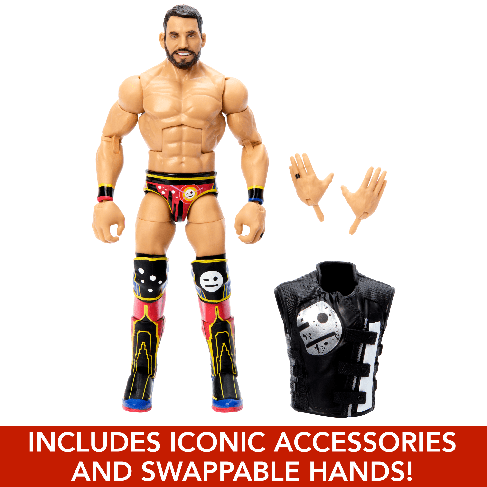 WWE Elite Johnny Gargano Action Figure. 6-inch Collectible Superstar With Articulation & Accessories - Image 3
