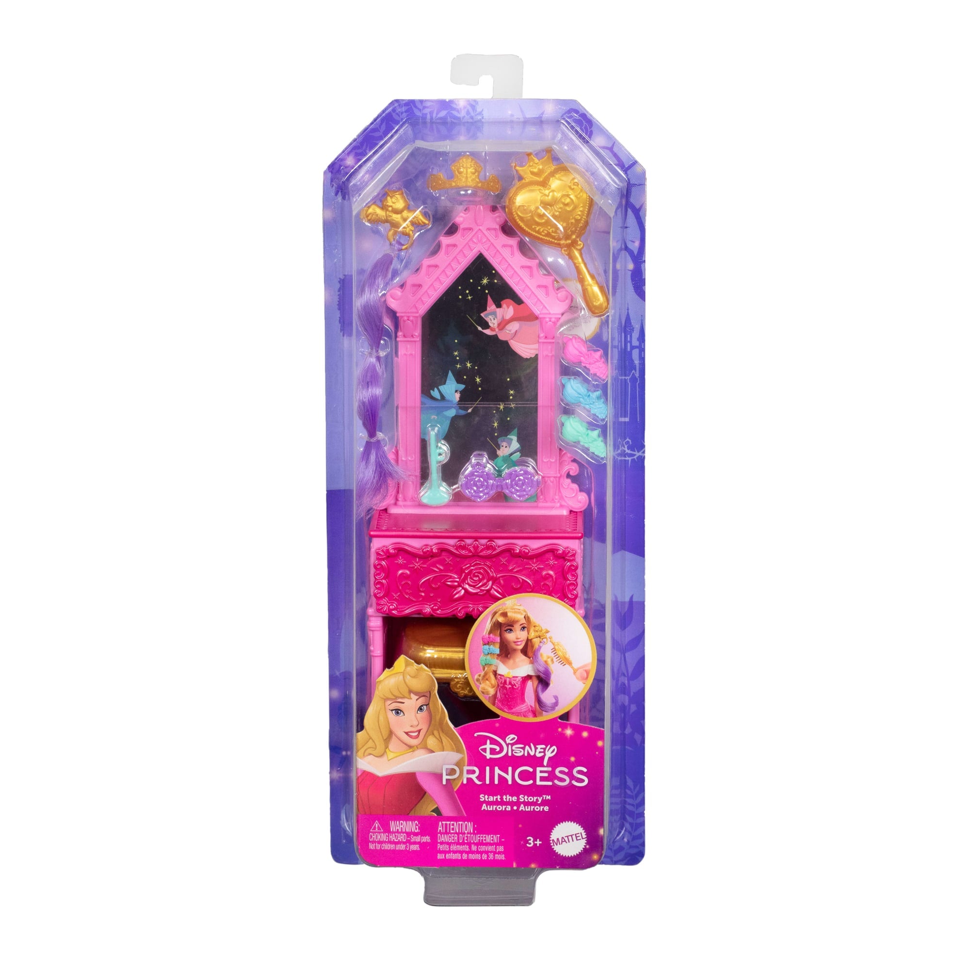 Disney Princess Enchanted Stories Aurora Styling Set W/ Vanity & 9 Accessories. Inspired By Movie - Image 6